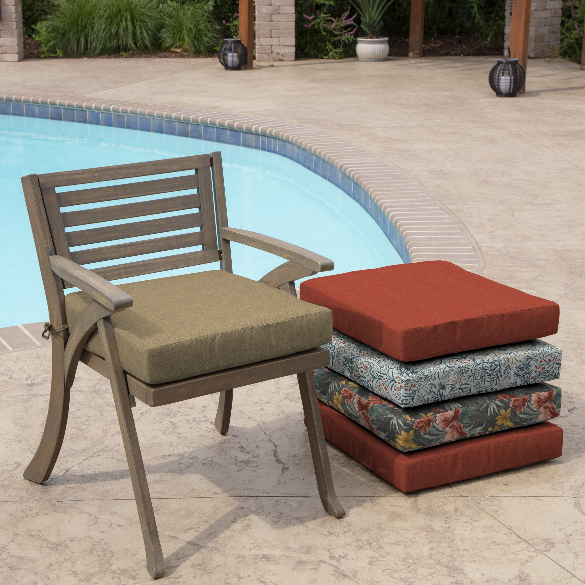 Outdoor bench cushion ≡ Sand cushion