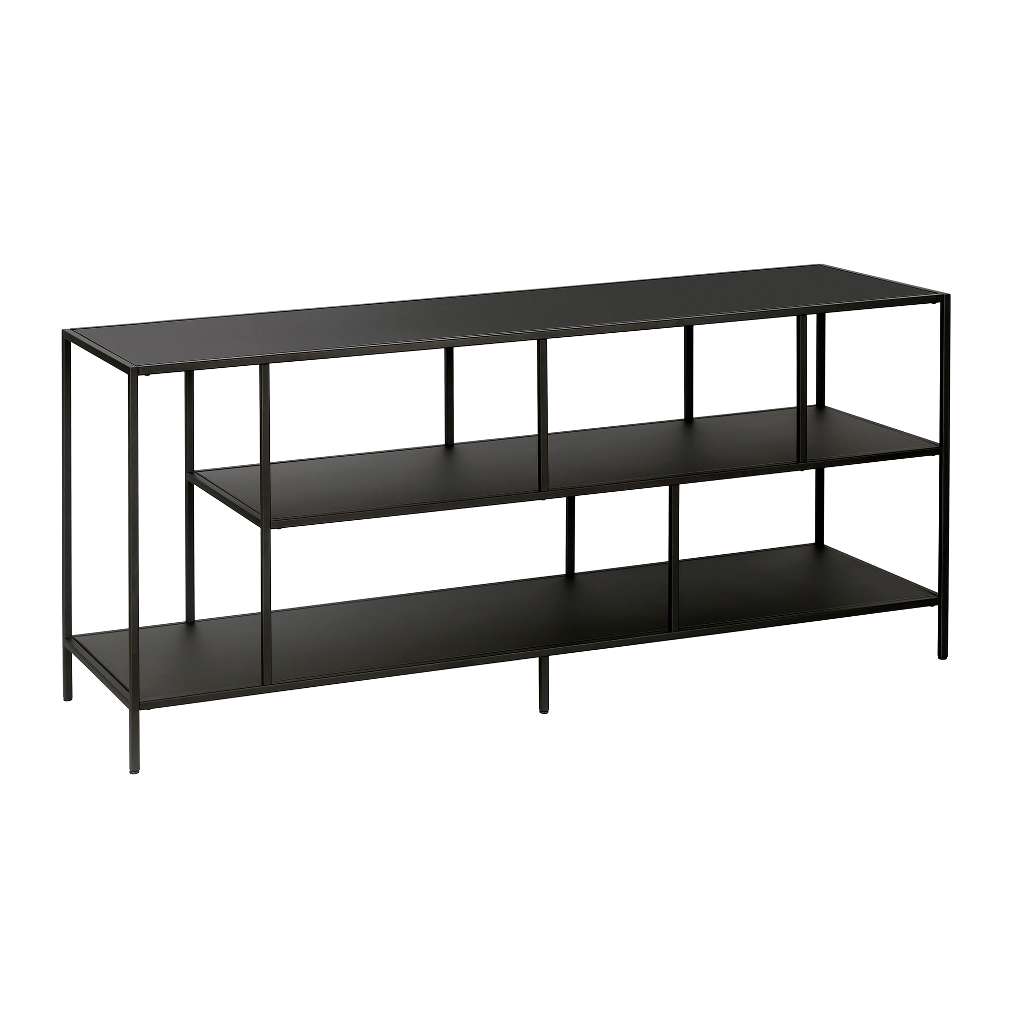 Hailey Home TV0283 Winthrop Transitional Blackened Bronze TV stand ( Accommodates TVs up to 70-in )