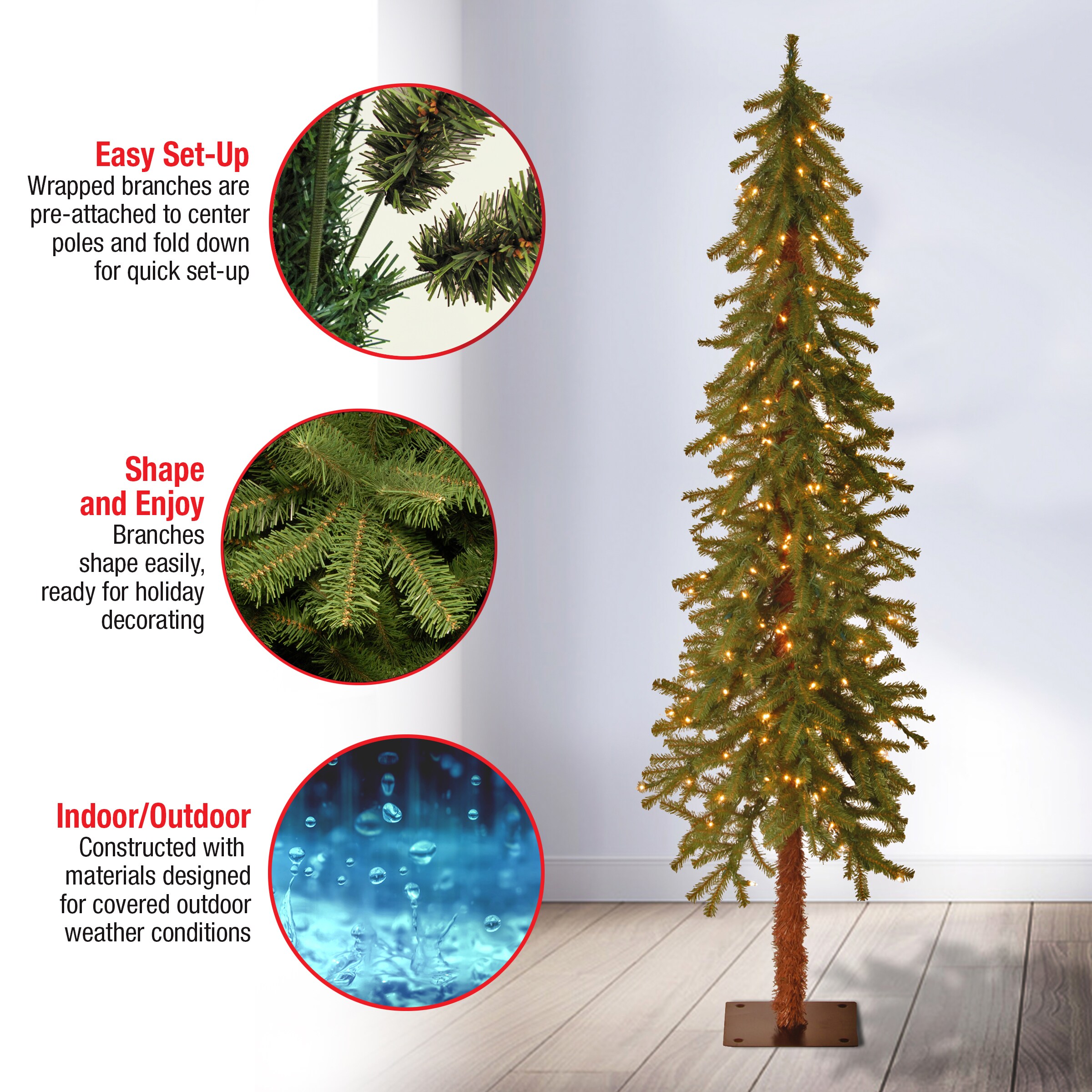 National Tree Company CED7-60LO-S Artificial-Christmas-Trees - View #6