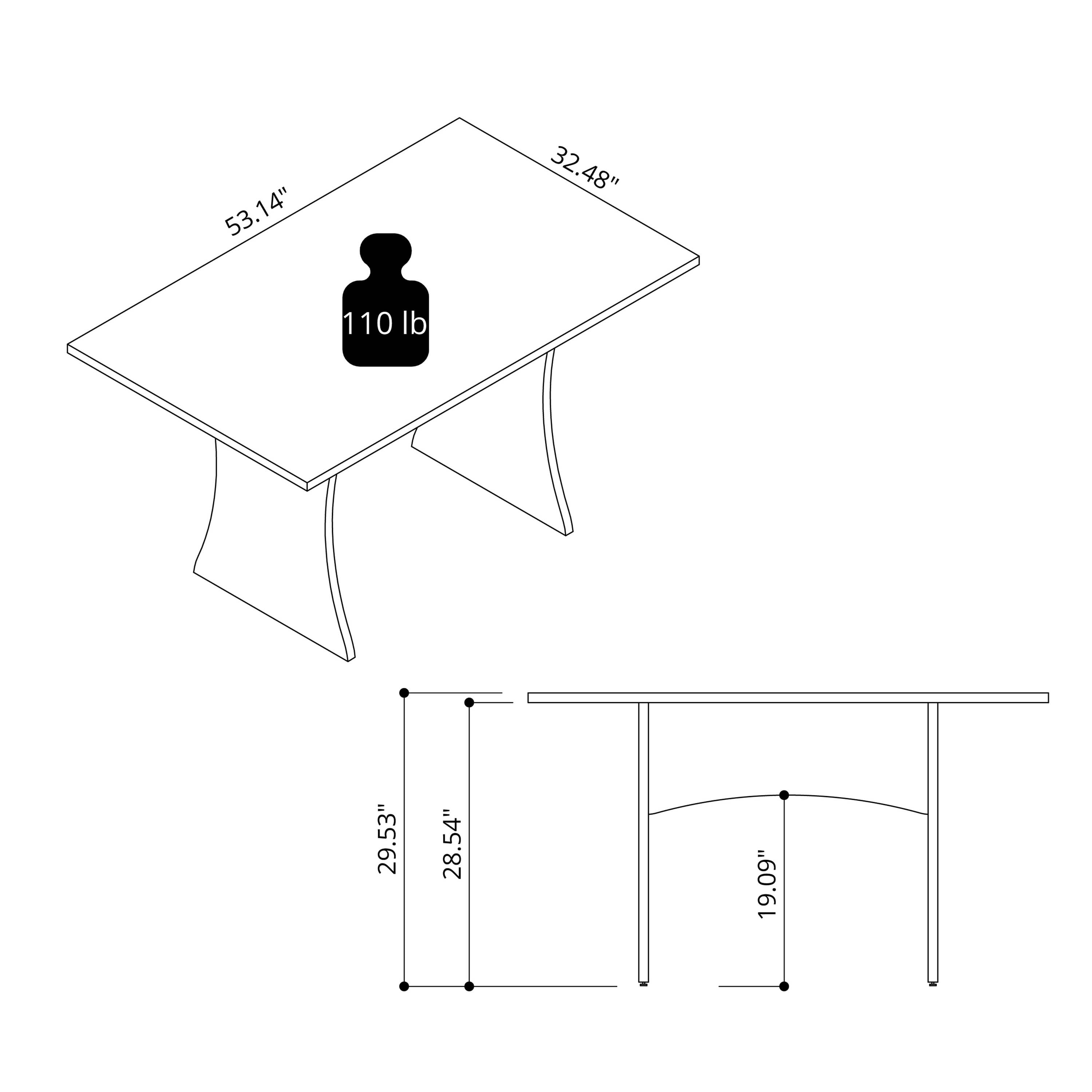 Manhattan Comfort 187GMC9 Dining-Tables - View #3