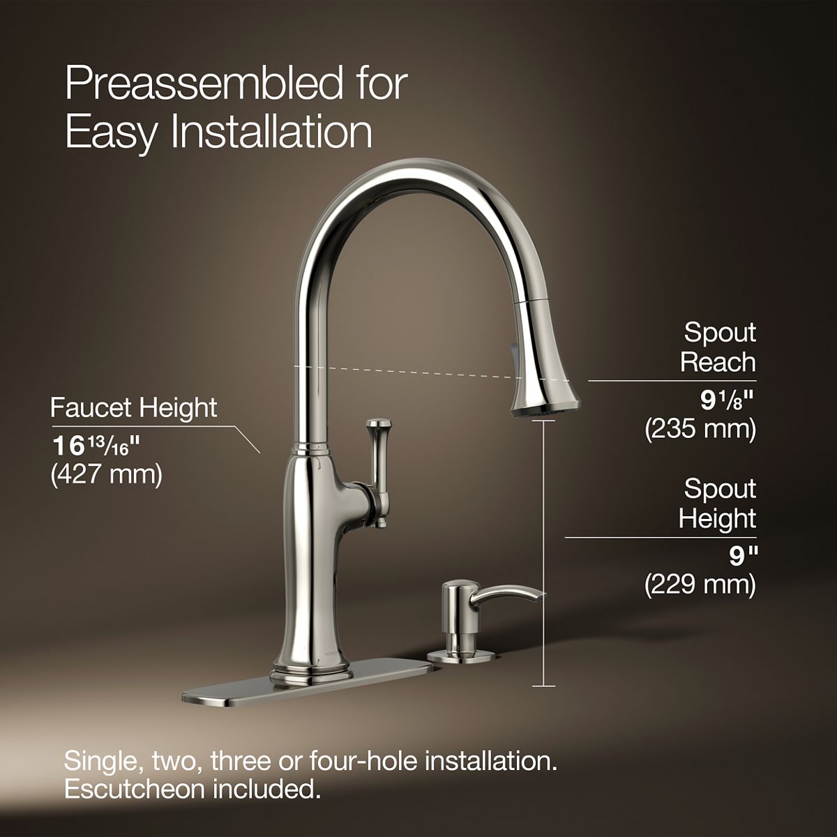 KOHLER R33393-SD-SN Kitchen-Faucets - View #3