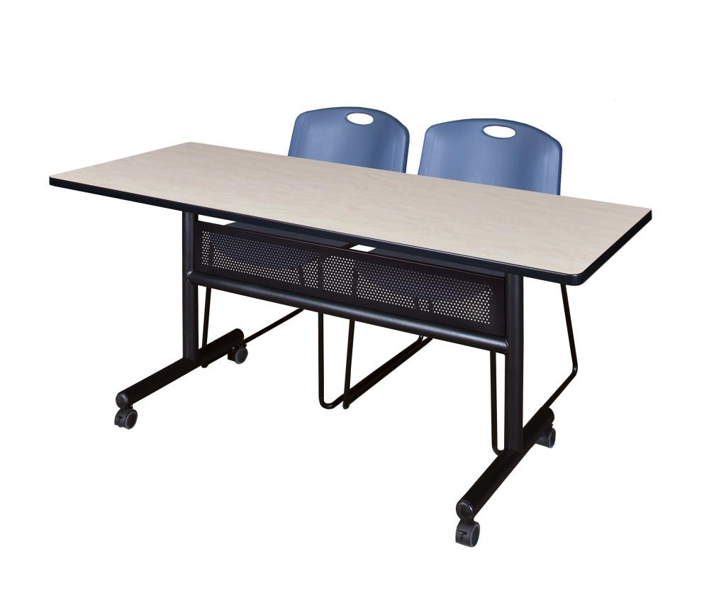 Regency MKFTM6024PL44BE Training Off-white 4-Person Training Table (60-in W x 29-in H)