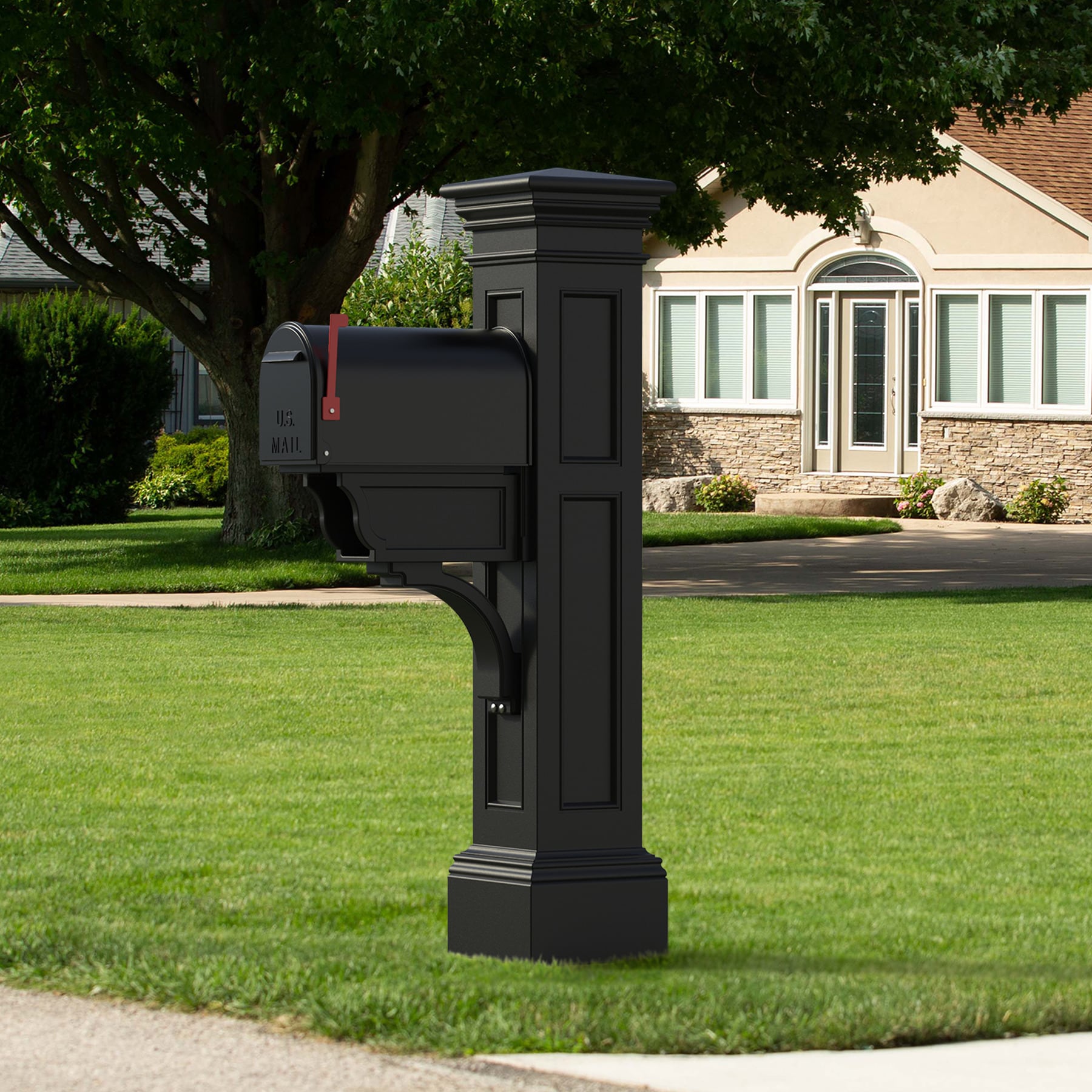 Mayne 5805-B Mailbox-Posts - View #3