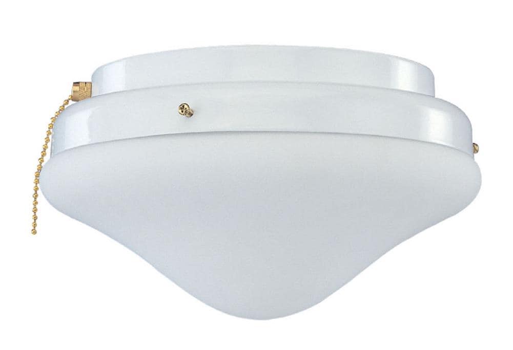 RP Lighting + Fans 2-Light White LED Ceiling Fan Light Kit at Lowes.com