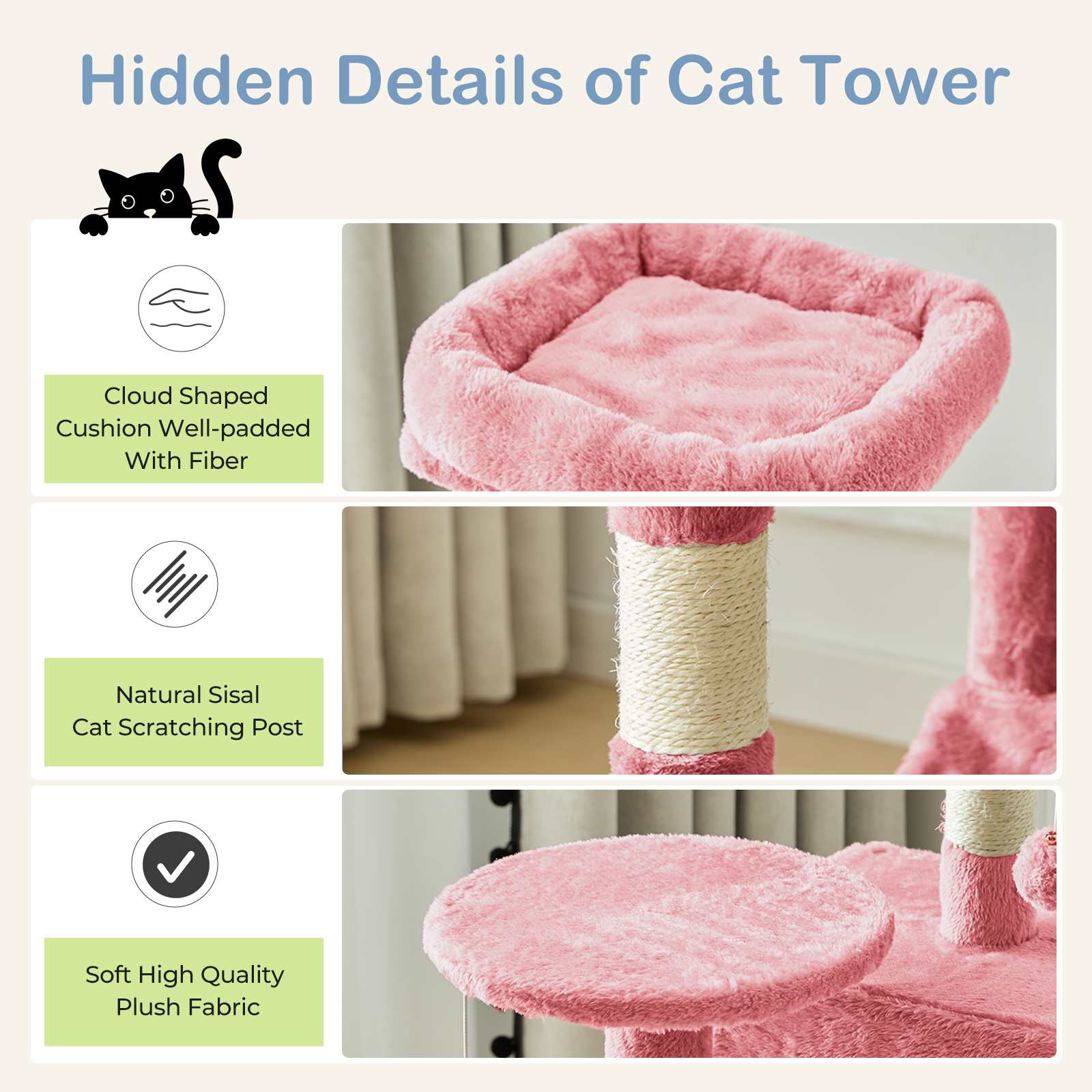 Bestier USLOW-HJ286223 Cat-Trees - View #3