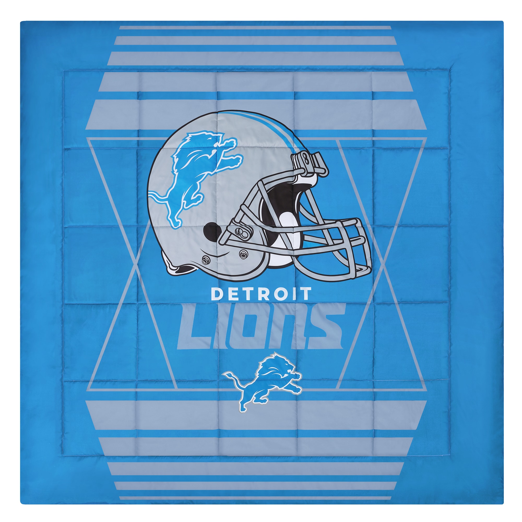 Cathay Sports Detroit Lions 4-Piece Honolulu Blue/Silver Twin/Twin Xl  Bundle Set in the Bedding Sets department at