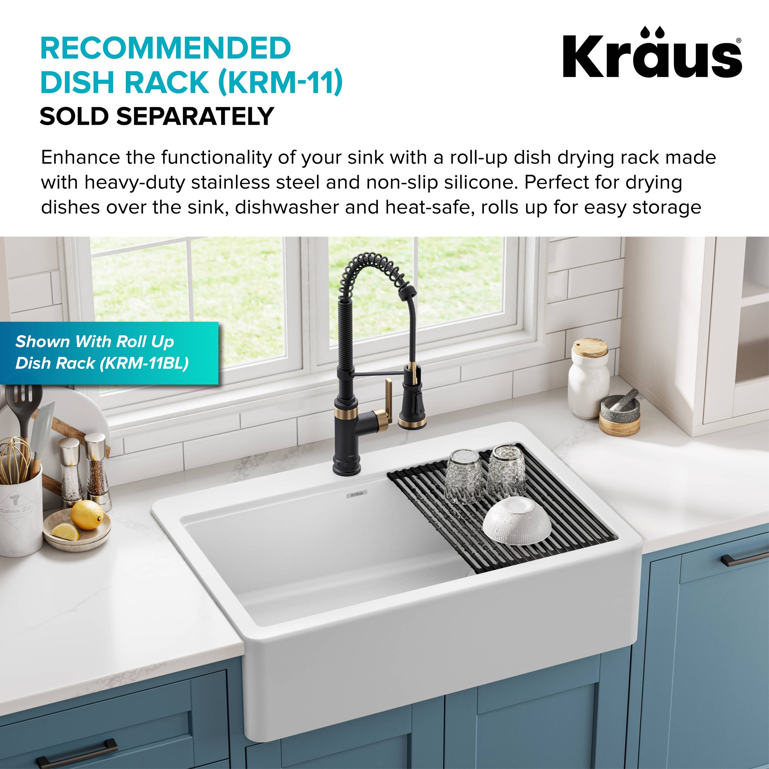 Kraus KGTF1-33WH Kitchen-Sinks - View #17