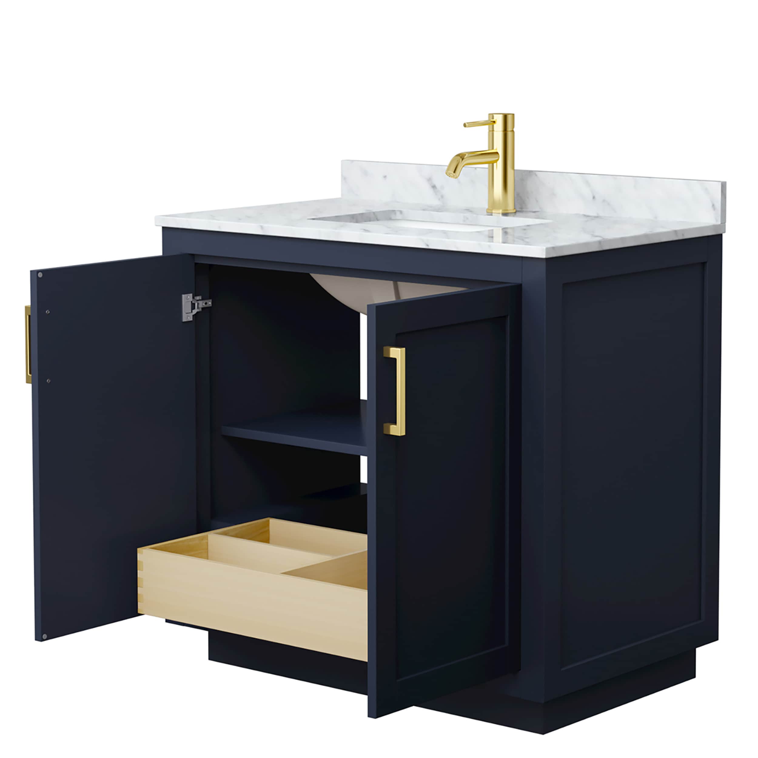Wyndham Collection WCF292936SBLCMUNSMXX Bath-Vanity-Combo - View #3
