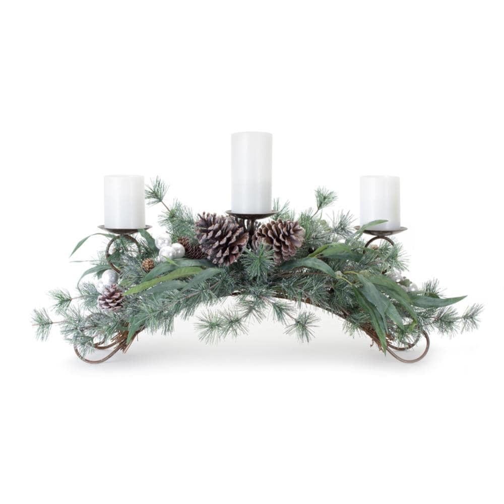 Melrose International 3 Candle Candelabra Candle Holder at Lowes.com