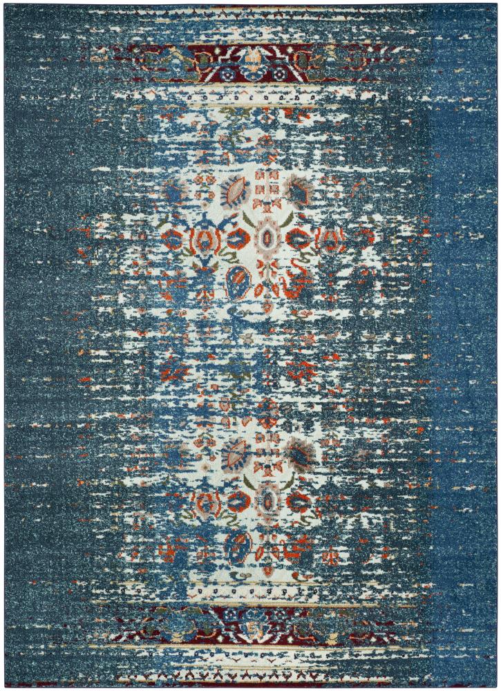 Safavieh MNC208V-8 Monaco Winfrid 8 x 11 (ft) Loomed Polypropylene Blue/Ivory Rectangular Indoor Abstract Bohemian/Eclectic Area rug