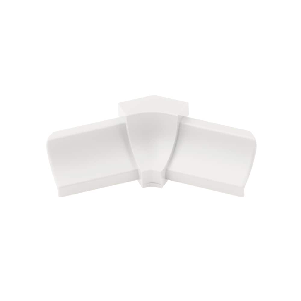 Schluter Systems I135/PHK1S/BW Dilex-PHK 0.5-in W x 1-in L Bright white PVC Inside corner Tile Edge Trim