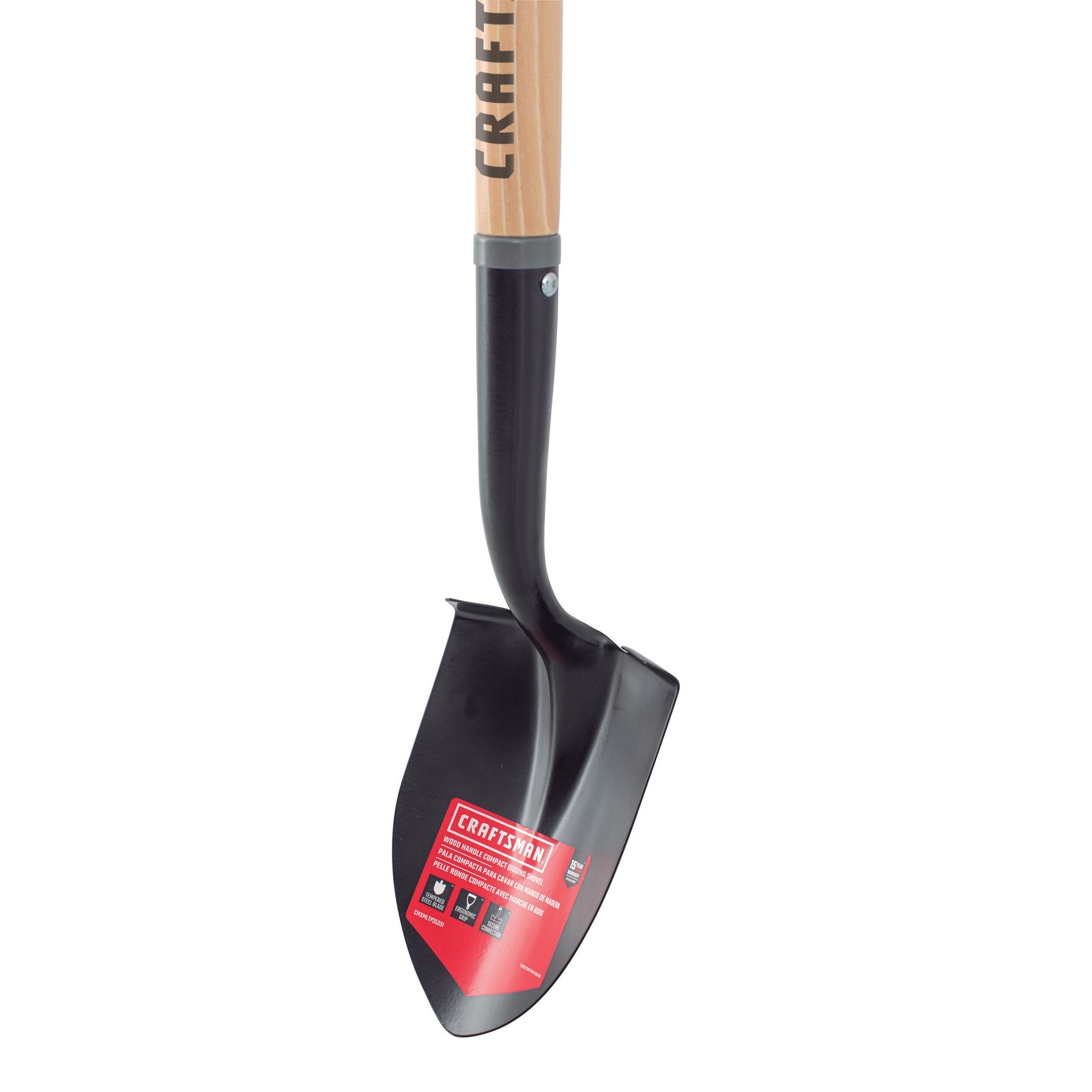 CRAFTSMAN 13.5-in Wood D Handle Digging Shovel CMXMLTP35331