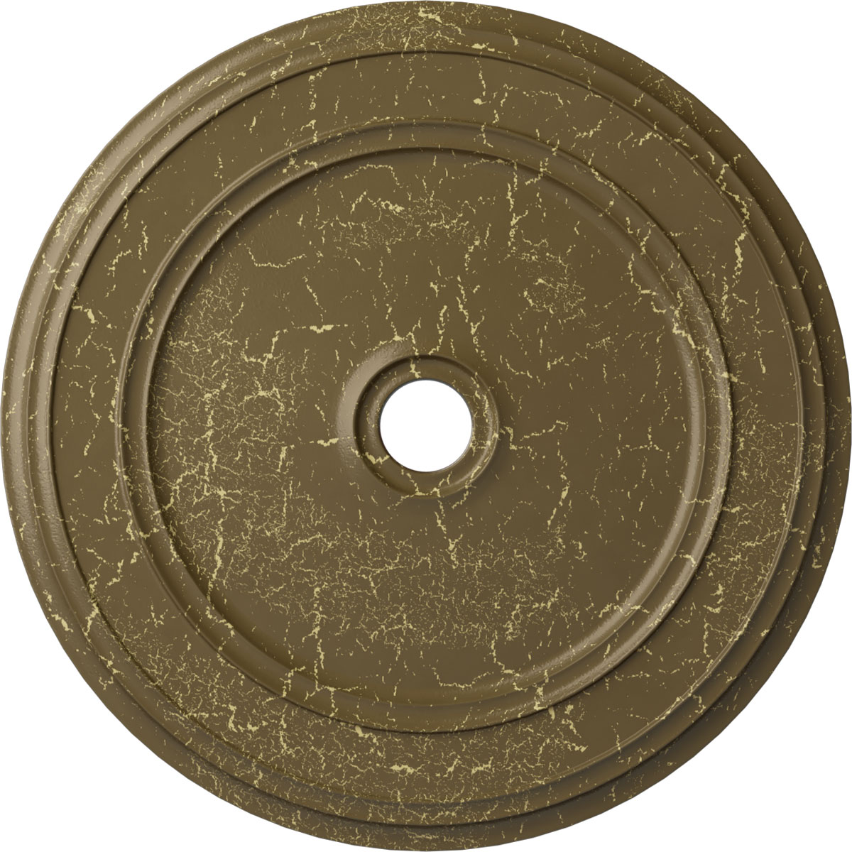 Ekena Millwork CM41CLMMC Classic 41.125-in W x 41.125-in L Painted Mississippi Mud Crackle Polyurethane Whole Ceiling Medallion