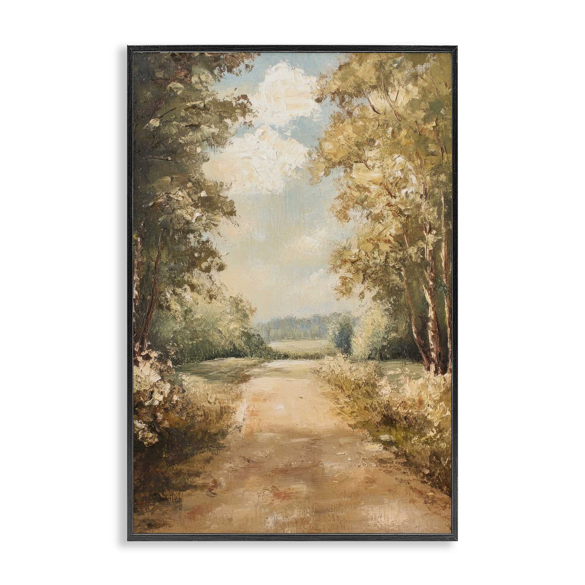 Stupell Industries BT-825-FR-12X18 Walk Through Country Forest Black Framed Giclee Art By Petal Prints Design 12 x 18