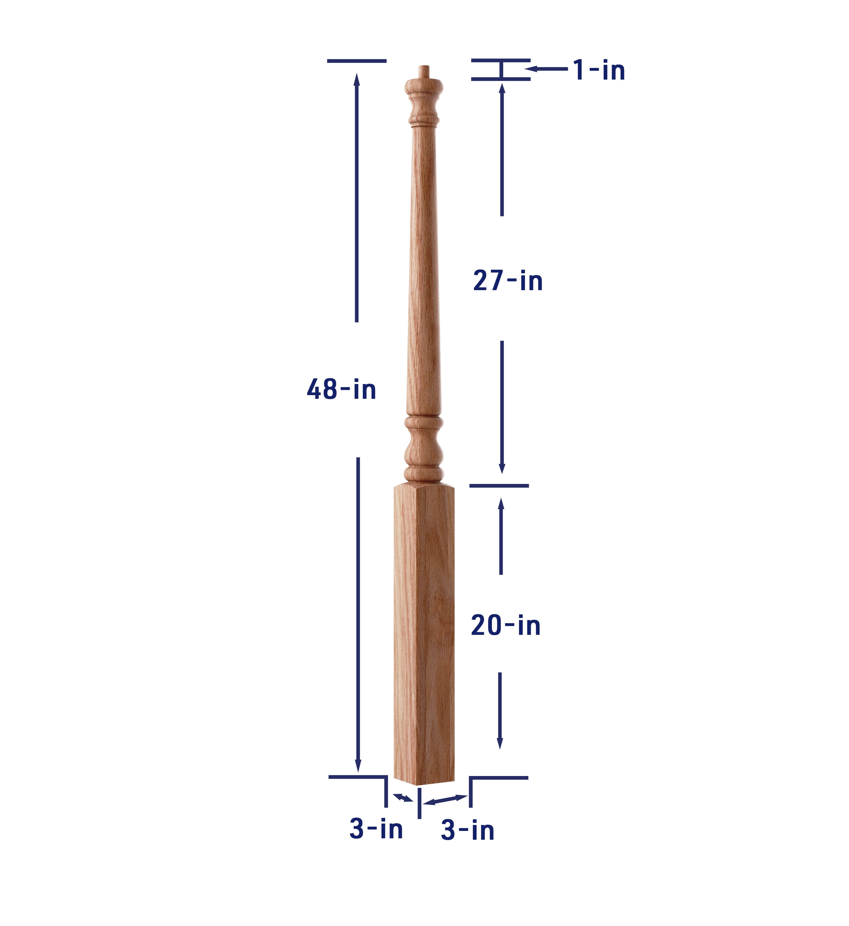 Crown Heritage 4414014 Interior-Stairpart-Newel-Posts - View #4