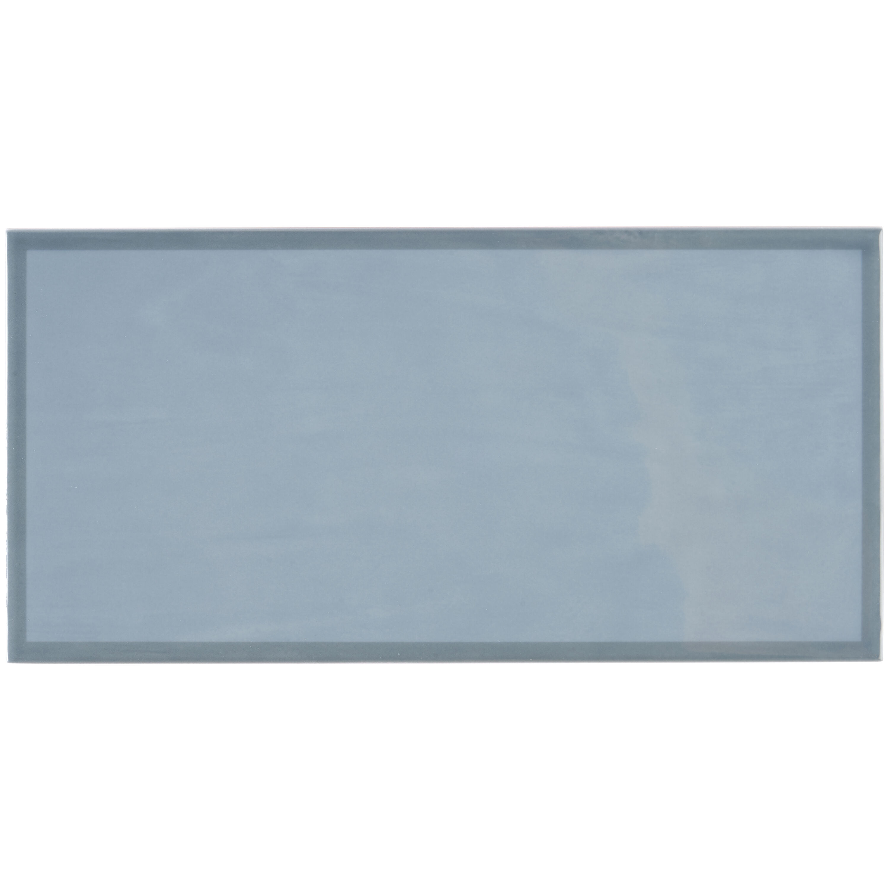 Artmore Tile EXT3RD104978 Sample - Polygon Blue 5-in x 10-in Polished Ceramic Subway Wall Tile