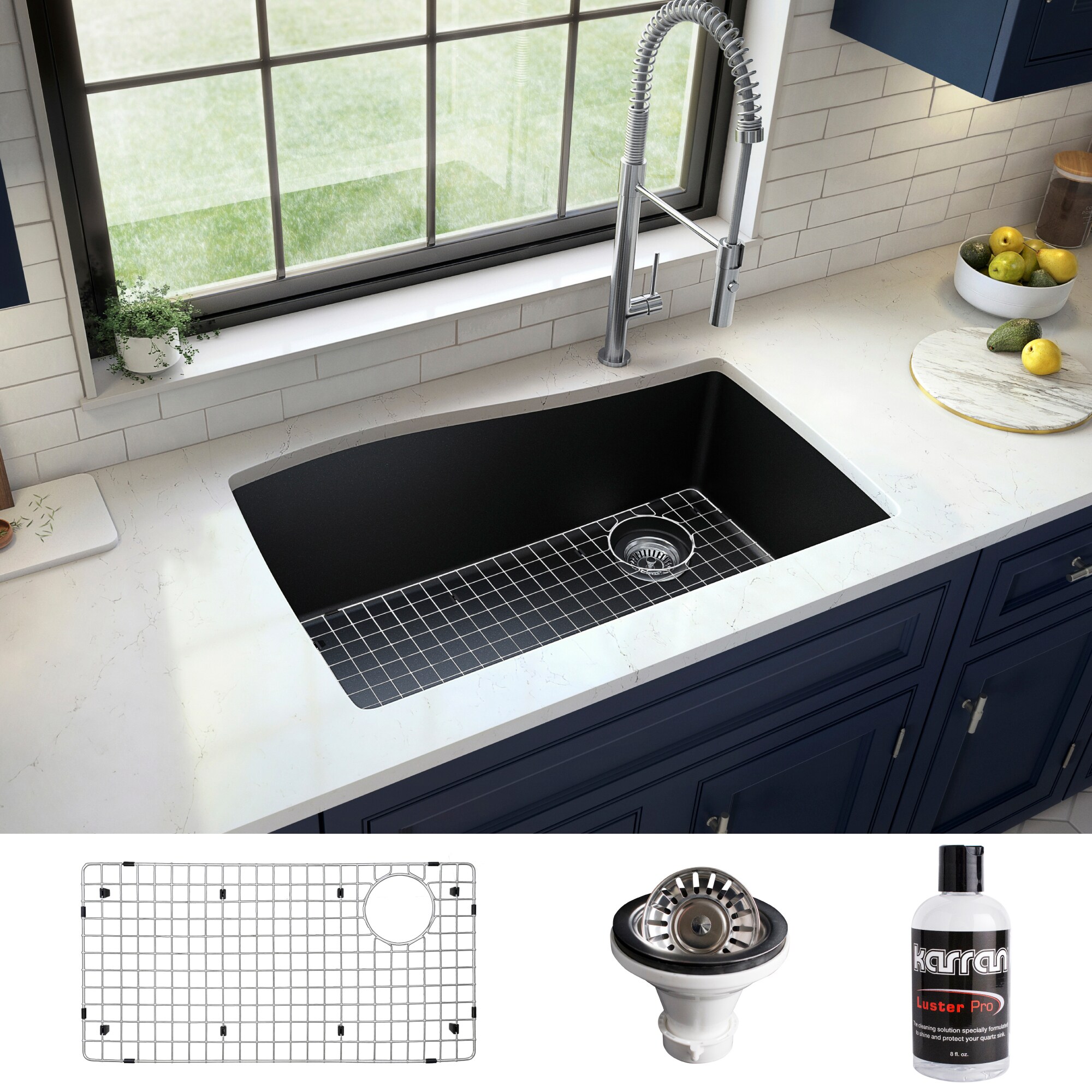 Silicone Kitchen Sink Tray Soap Dish Holder with Built-in Drain Lip  Countertop Sink Scrubber Brush