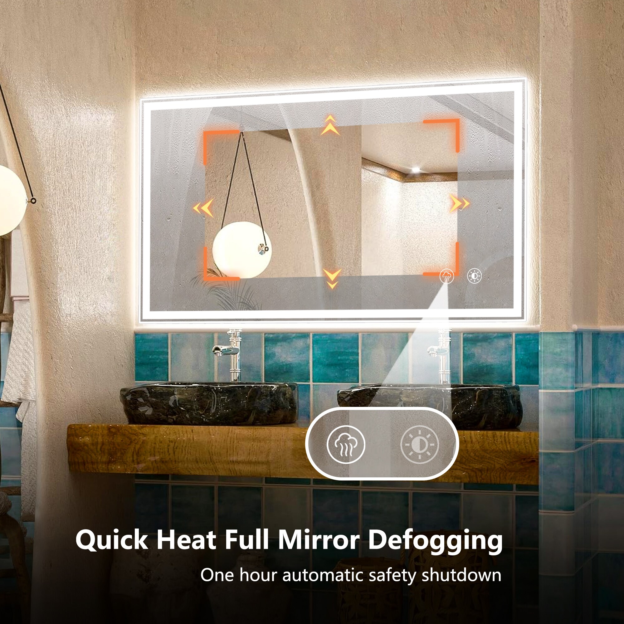 Bybafun YD5100010 Framed-Bath-Mirrors - View #7