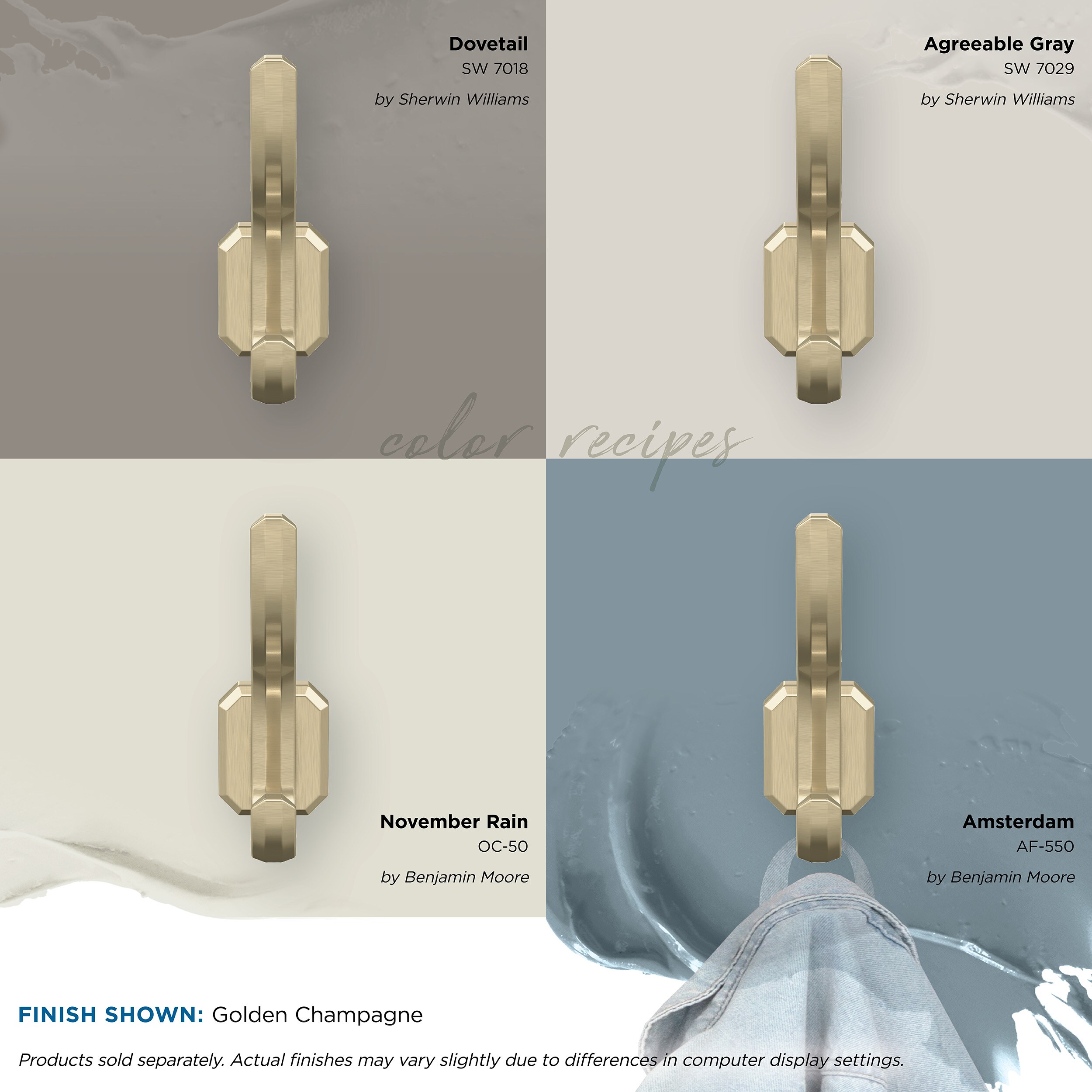 Amerock HBX36693BBZ Decorative-Wall-Hooks - View #7