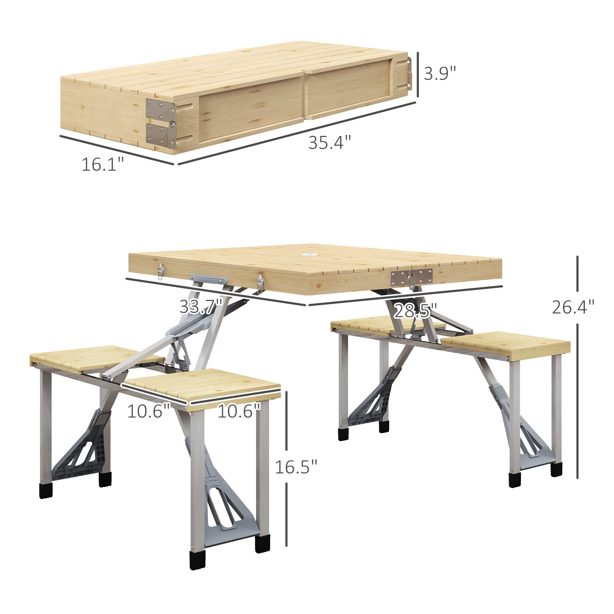 Miki Shinly AB-0620-244JJ Patio-Tables - View #8