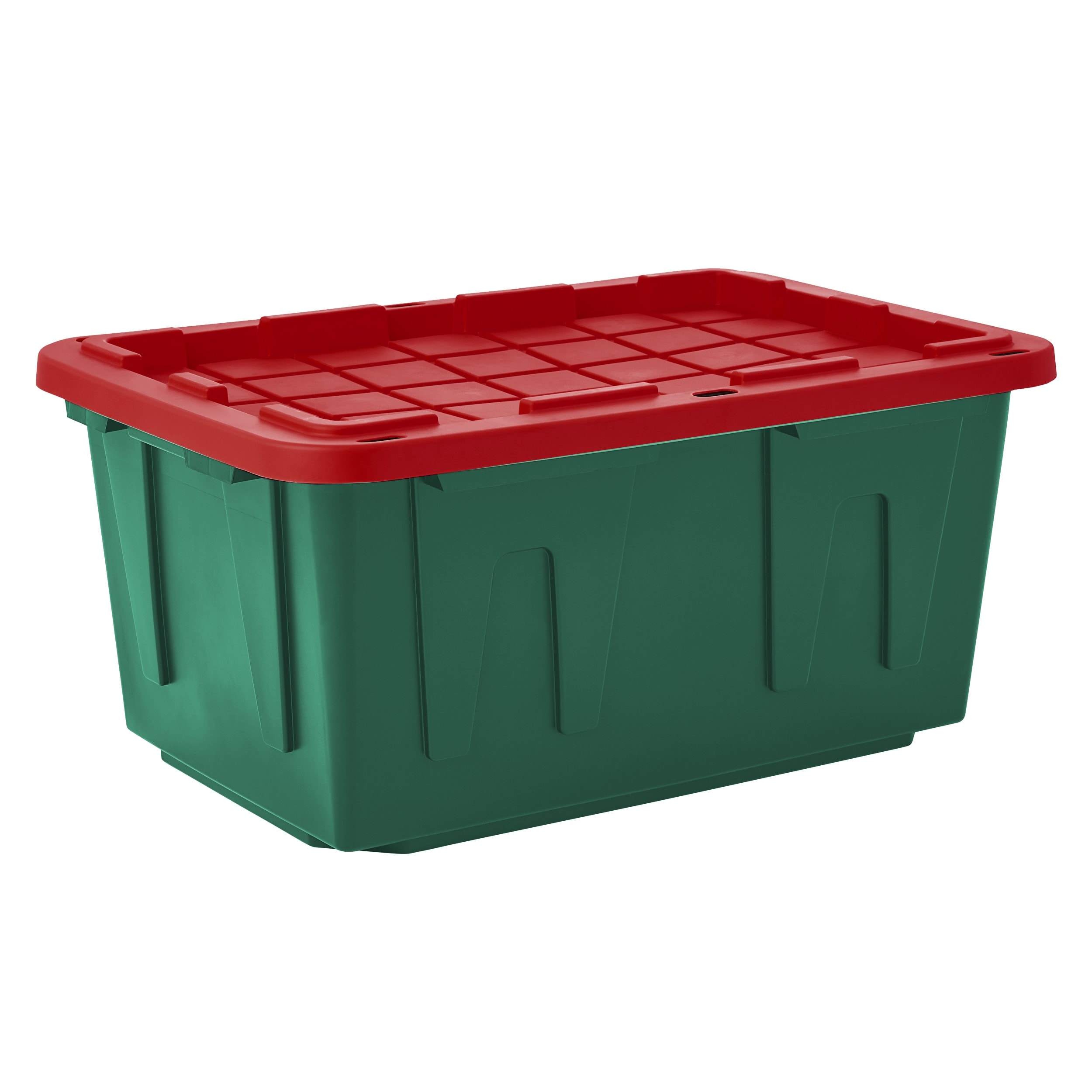 Holiday Living Large 27 Gallon s 108 Quart Green Heavy Duty Tote with Standard Snap Lid 5132510 at Lowes