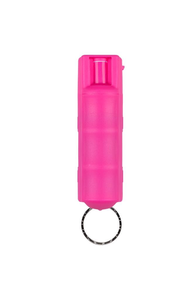 Sabre Pepper Spray with Finger Grip & Key Ring, Pink - HC-PK-23OC