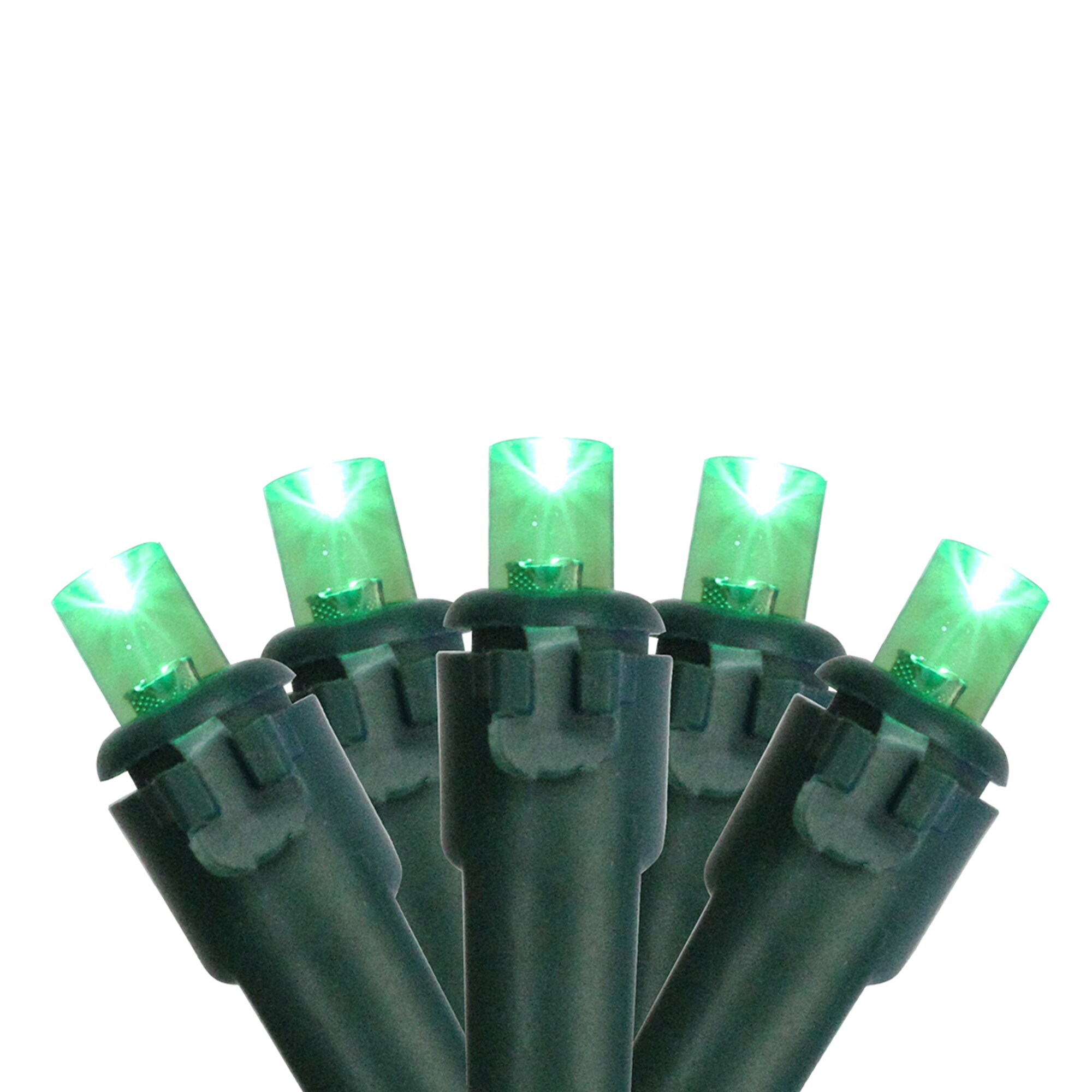 50 green christmas lights