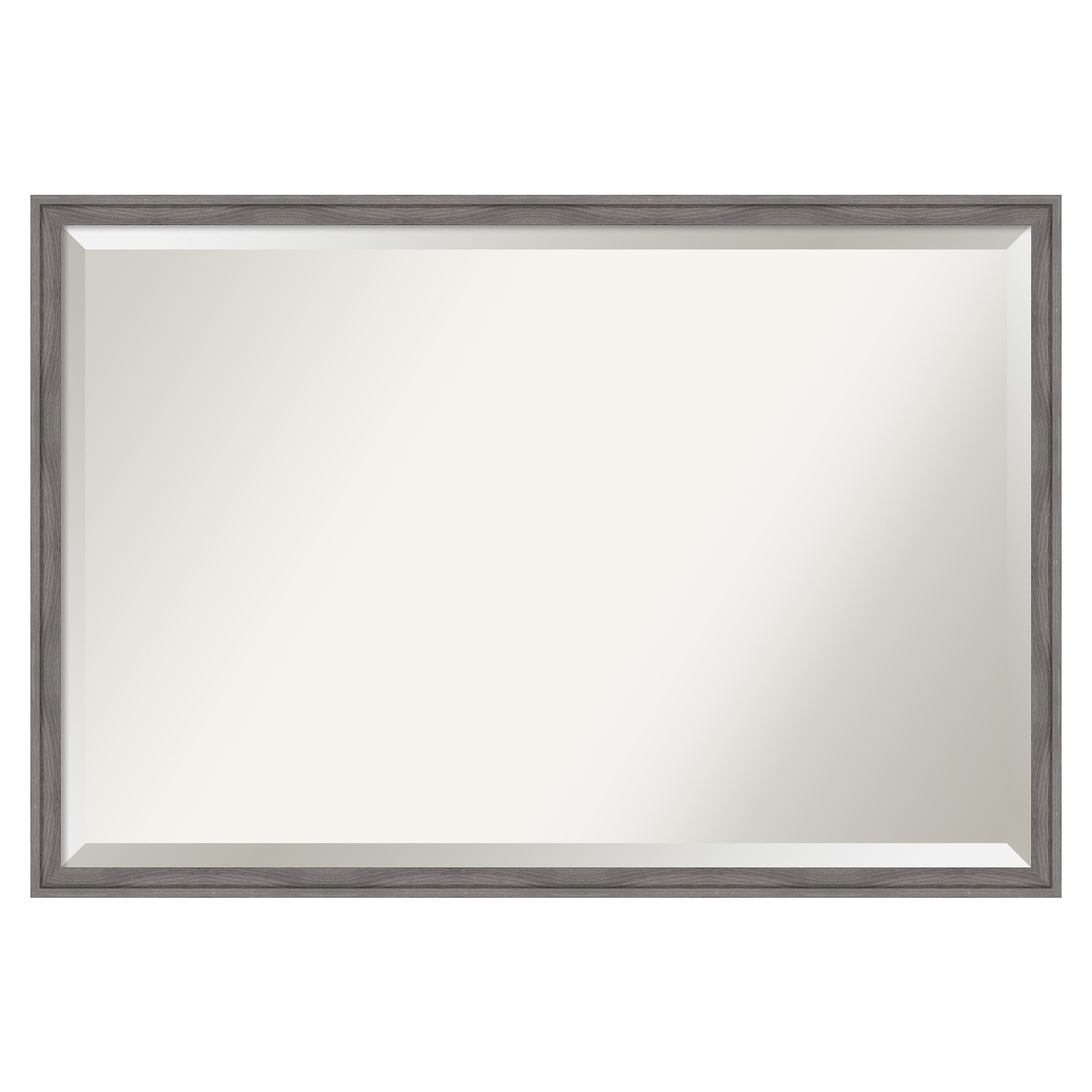 Amanti Art A17008100322 Florence Grey Frame 37.75-Inches W x 25.75-Inches H Rectangle Florence Grey Framed Vanity Mirror