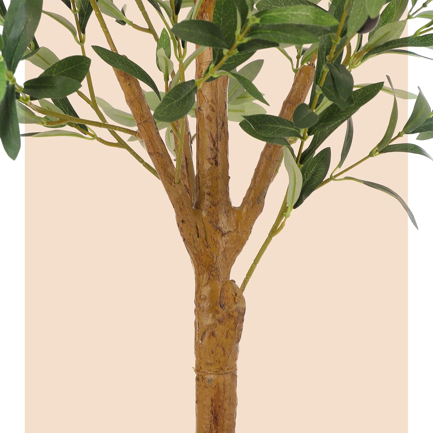 Der Rose 5 ft Artificial Olive Tree Indoor Tall Faux Olive Tree with ...