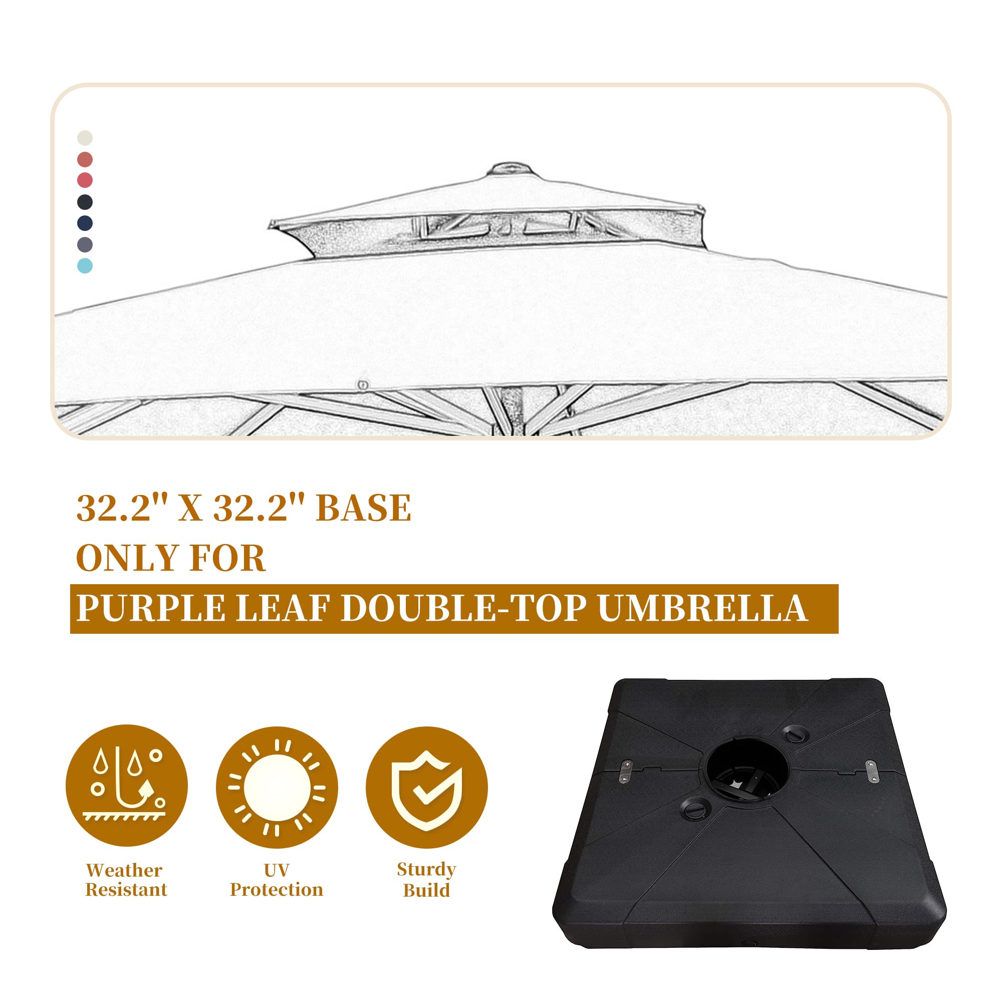 PURPLE LEAF LSBASE-1N Umbrella-Bases - View #4