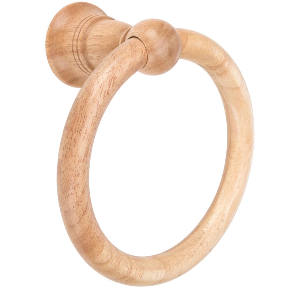 Project Source Oak Wall Mount Single Towel Ring in the Towel Rings  department at