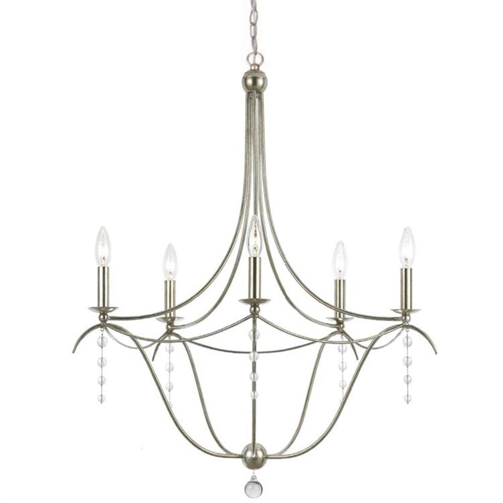 rustic silver chandelier