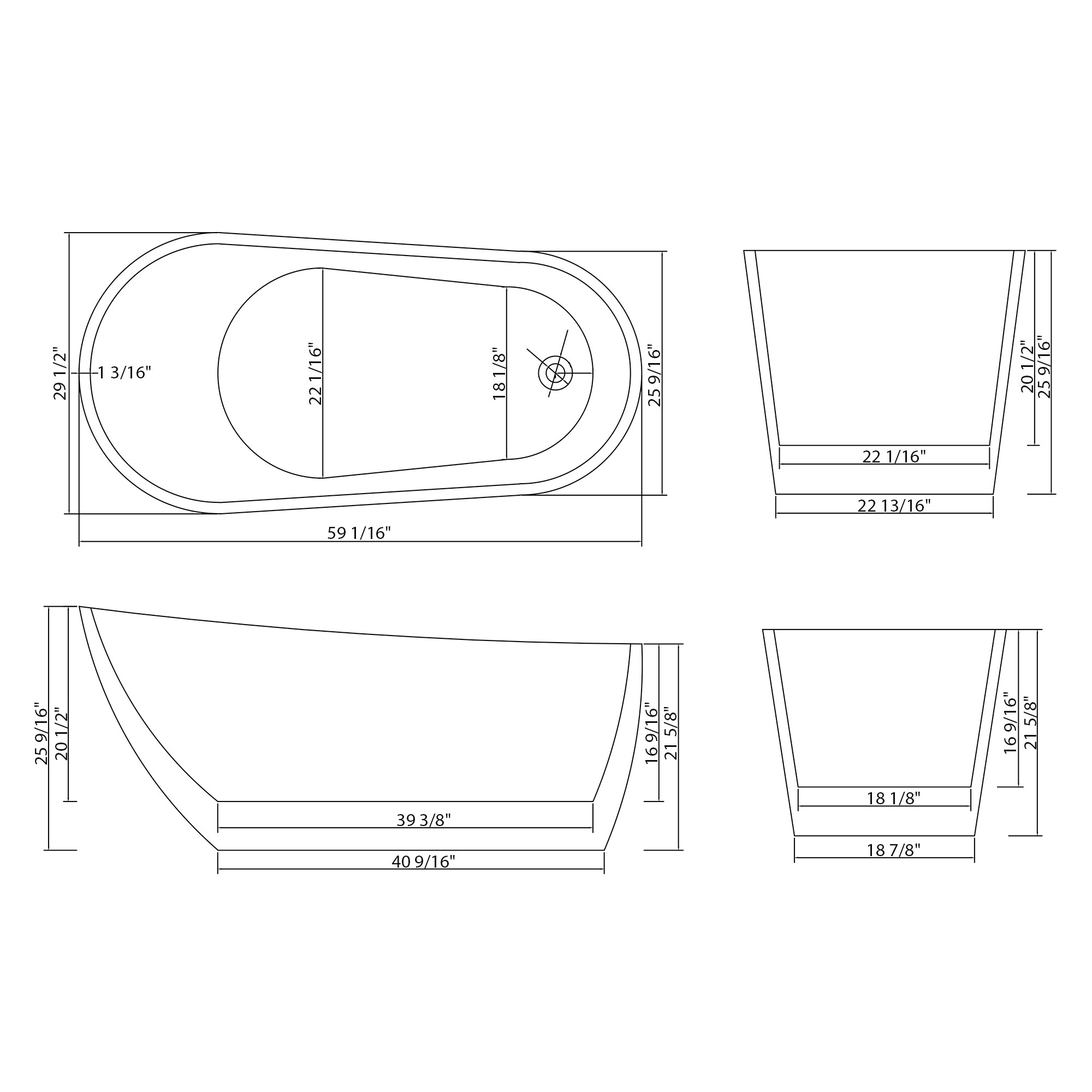 CASAINC CA-BT-67102 bathtubs - View #5