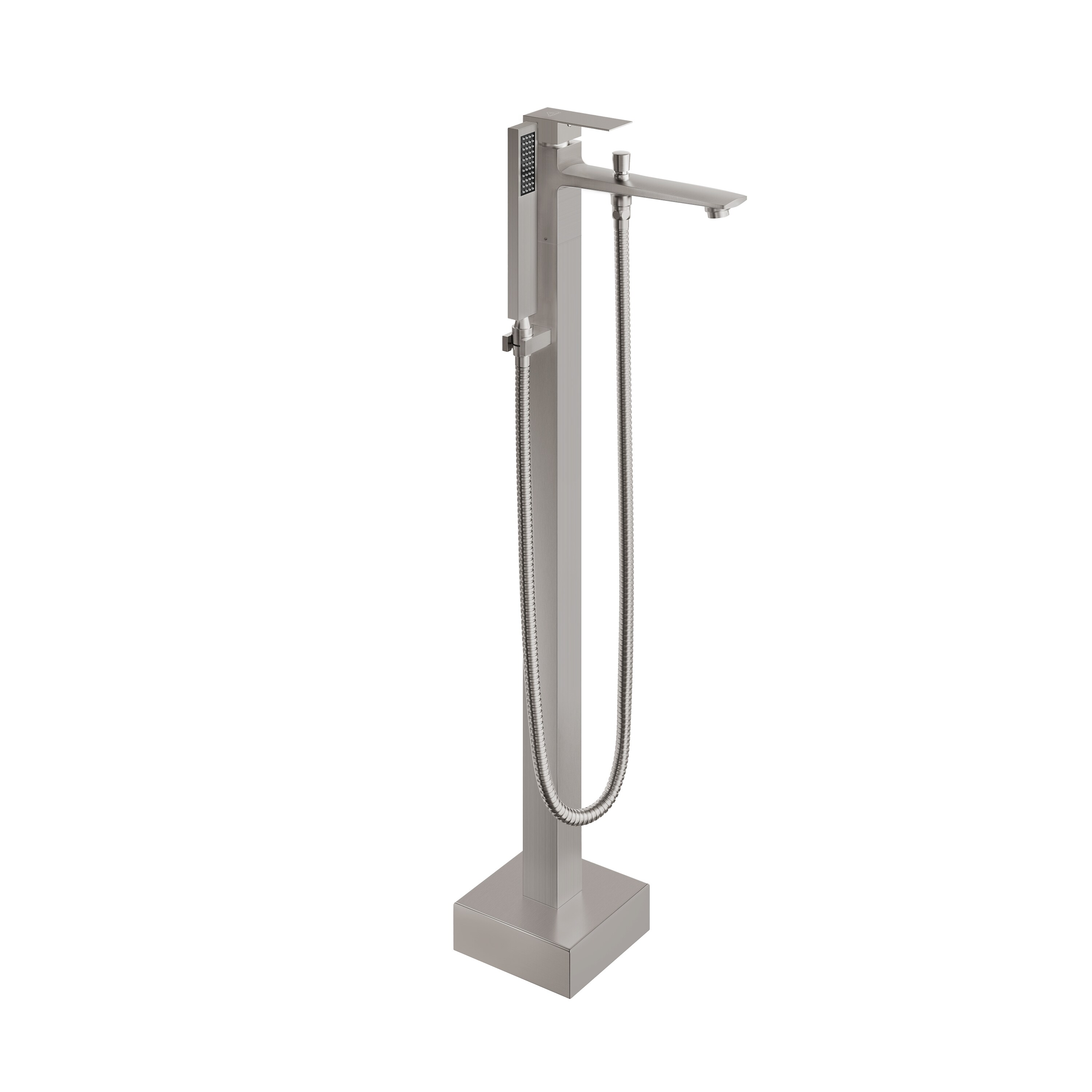 CASAINC CASA01CP-12 Brushed Nickel 1-handle Freestanding Swivel Bathtub Faucet with Hand Shower ( Valve Included )