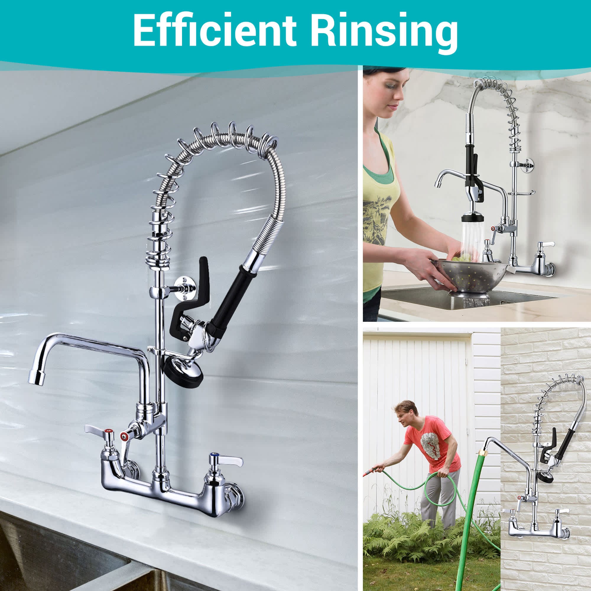 Yescom 81FAU008-23WM-CHR-LO Kitchen-Faucets - View #6