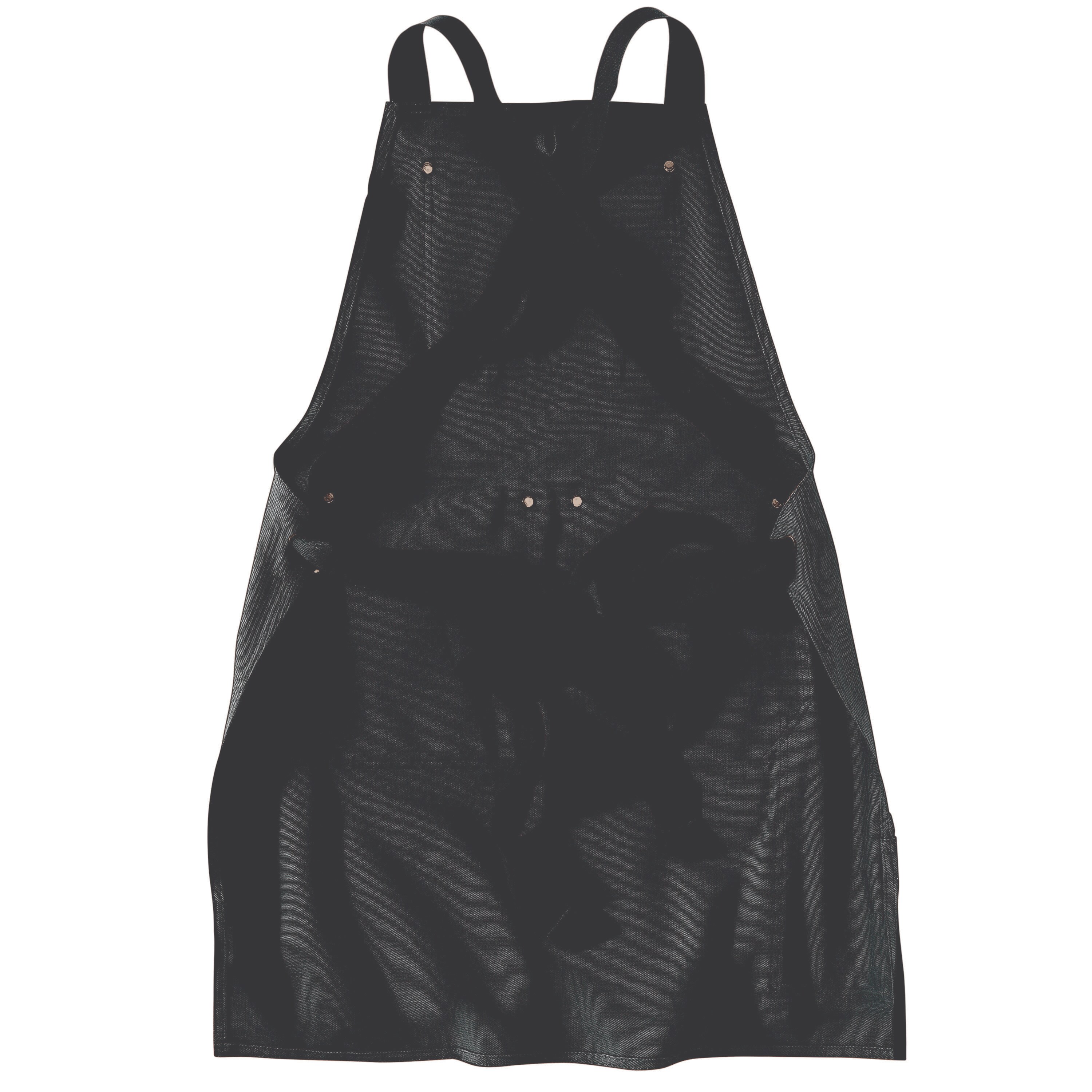 Carhartt Men's Black Cotton Canvas Full Apron- Adjustable Straps- Tie ...