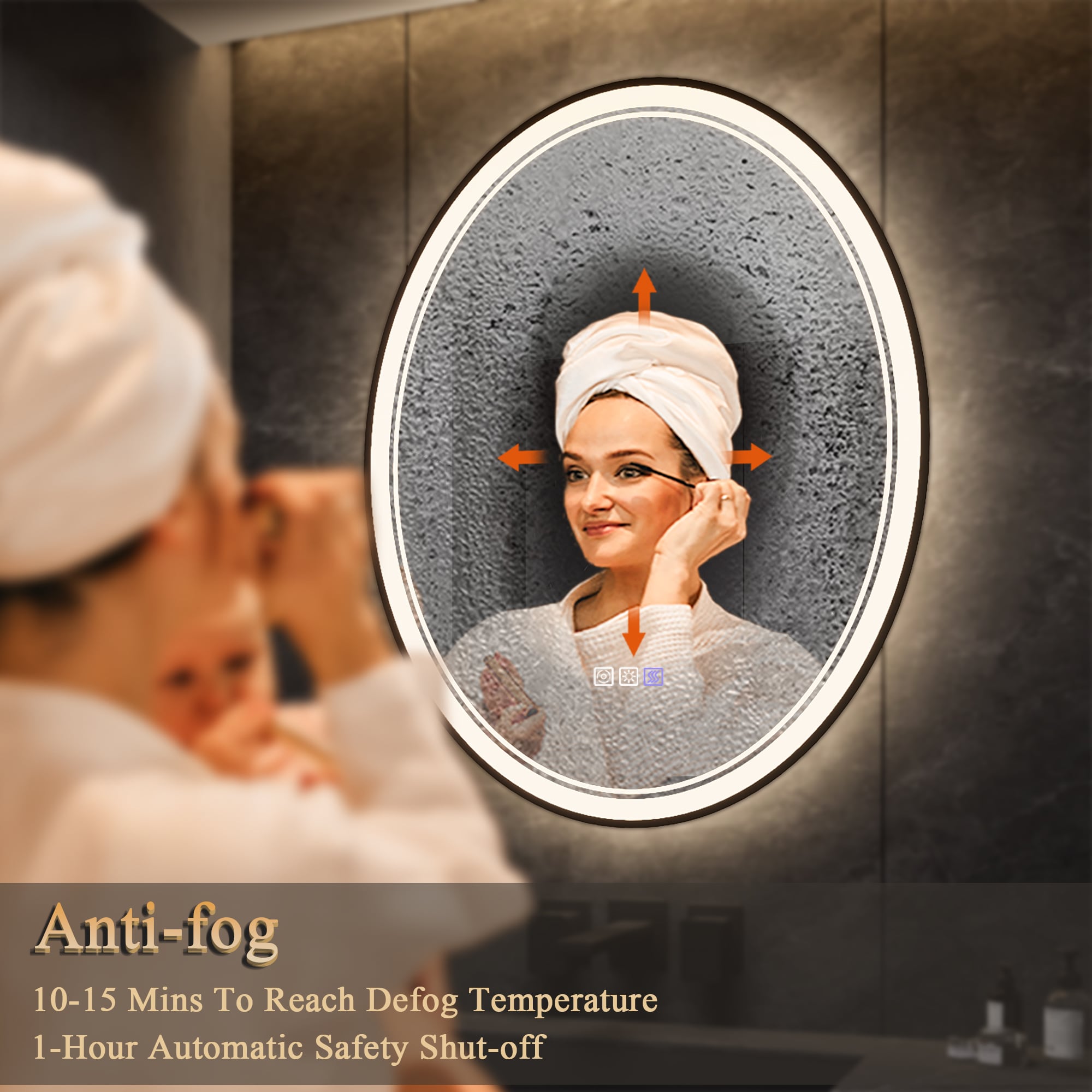 ExBrite EXBM2836V11MBO Framed-Bath-Mirrors - View #6