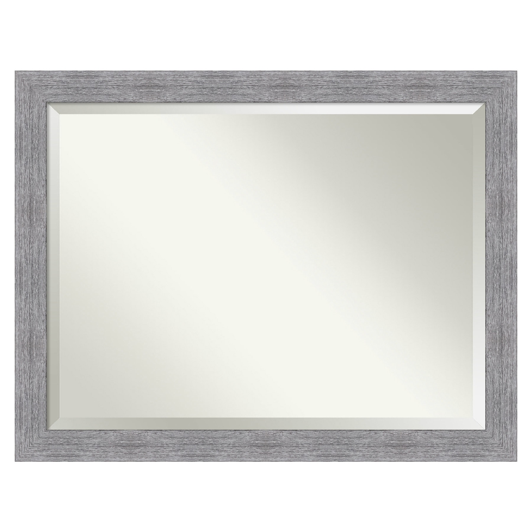 Amanti Art A17005480093 Bark Rustic Grey 45.25-Inches W x 35.25-Inches H Rectangle Bark Rustic Grey Framed Wall Mirror