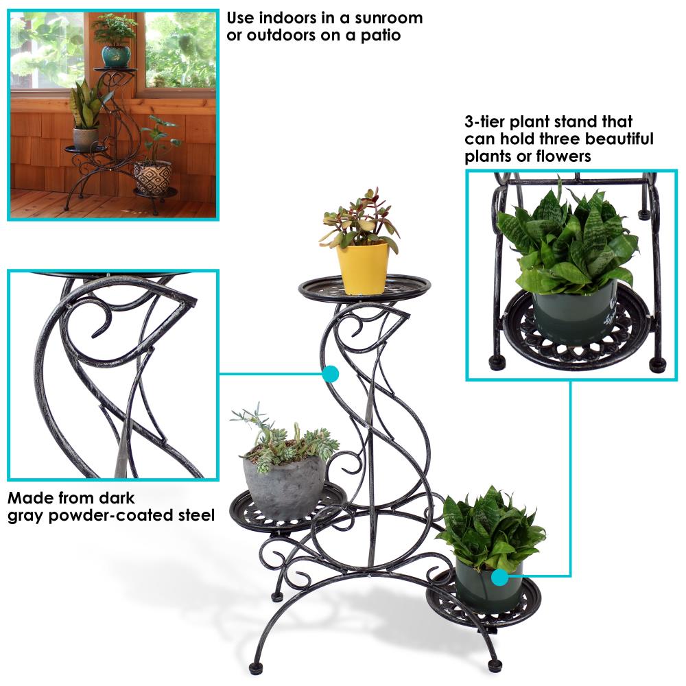 Sunnydaze Decor KF-3VFS Plant-Stand - View #9