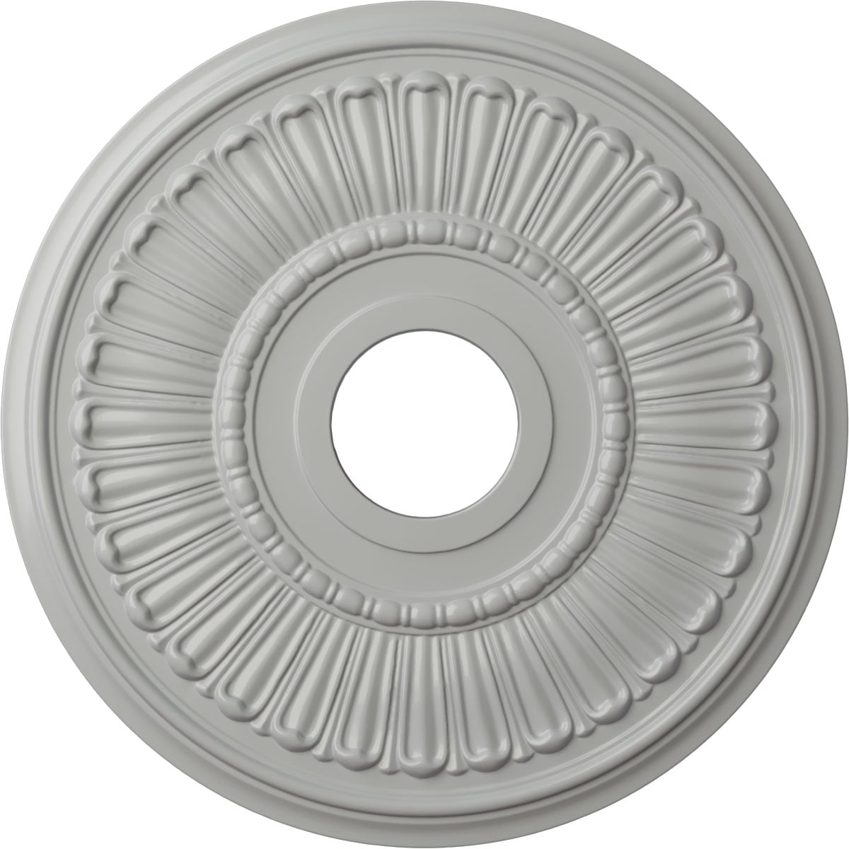 Ekena Millwork CM16MLFRF Melonie 16-in W x 16-in L Painted Frost Polyurethane Whole Ceiling Medallion