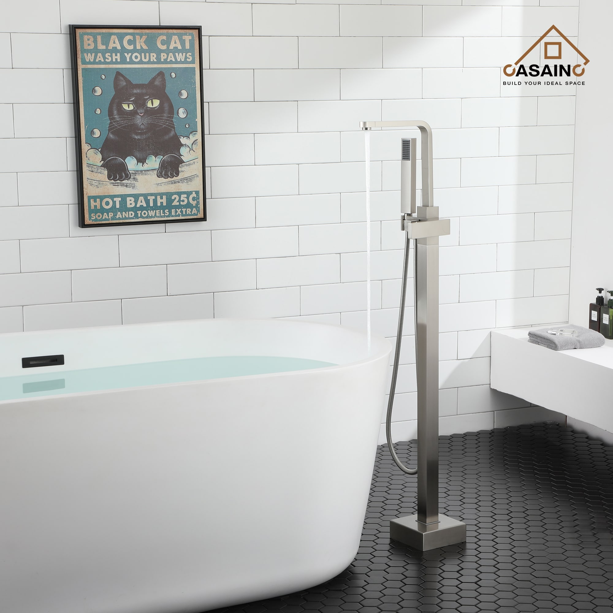 CASAINC TC11-BB Roman-Tub-Faucets - View #3
