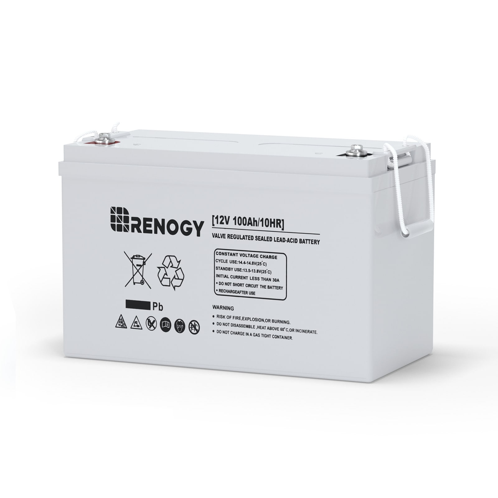 Renogy AGM Battery Rechargeable Sealed Lead Acid 121000 Generator Batteries RNG-BATT-AGM12-100 Sansujyuku sansujyuku.com