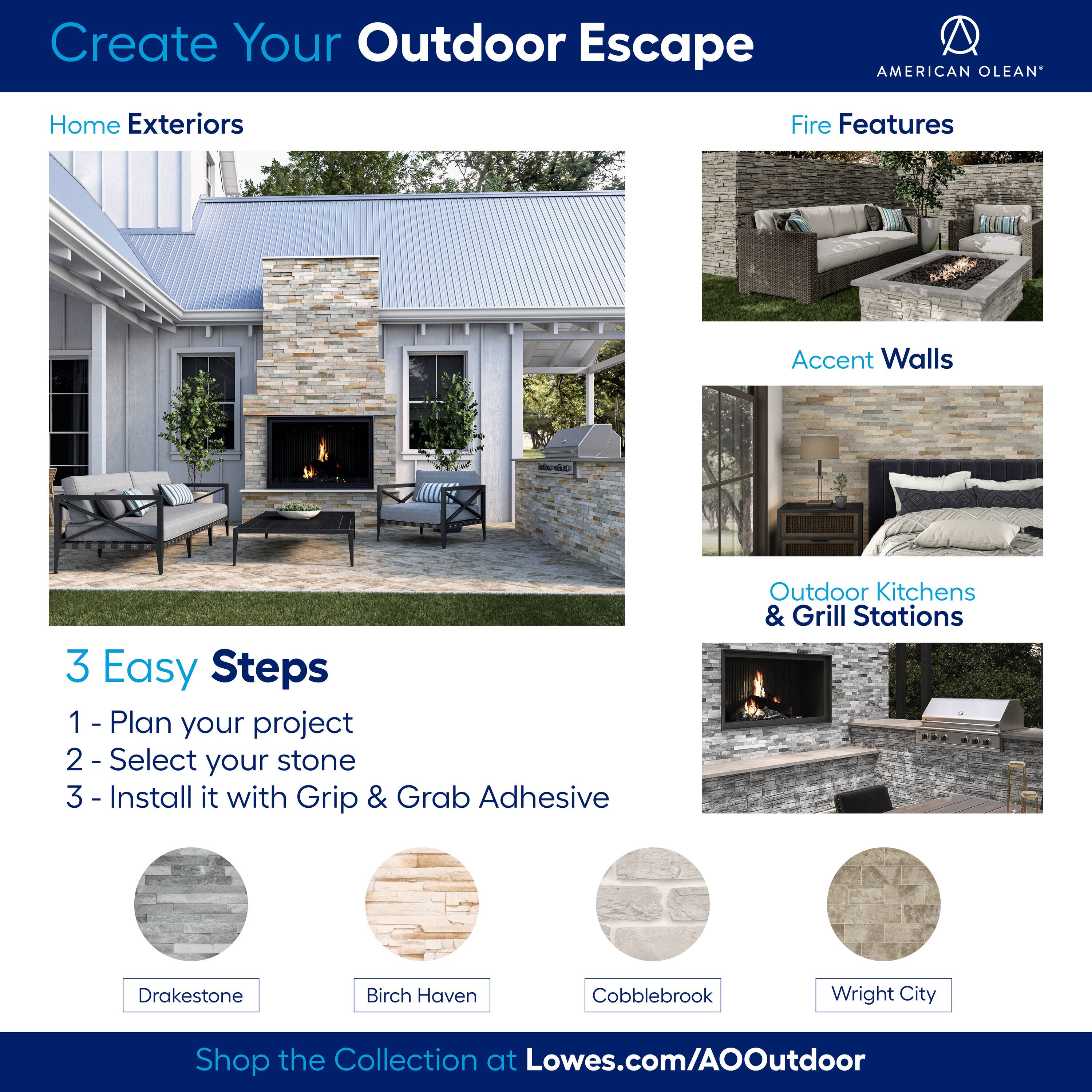 American Olean DS63624PANEL1P Stone-Veneer - View #10