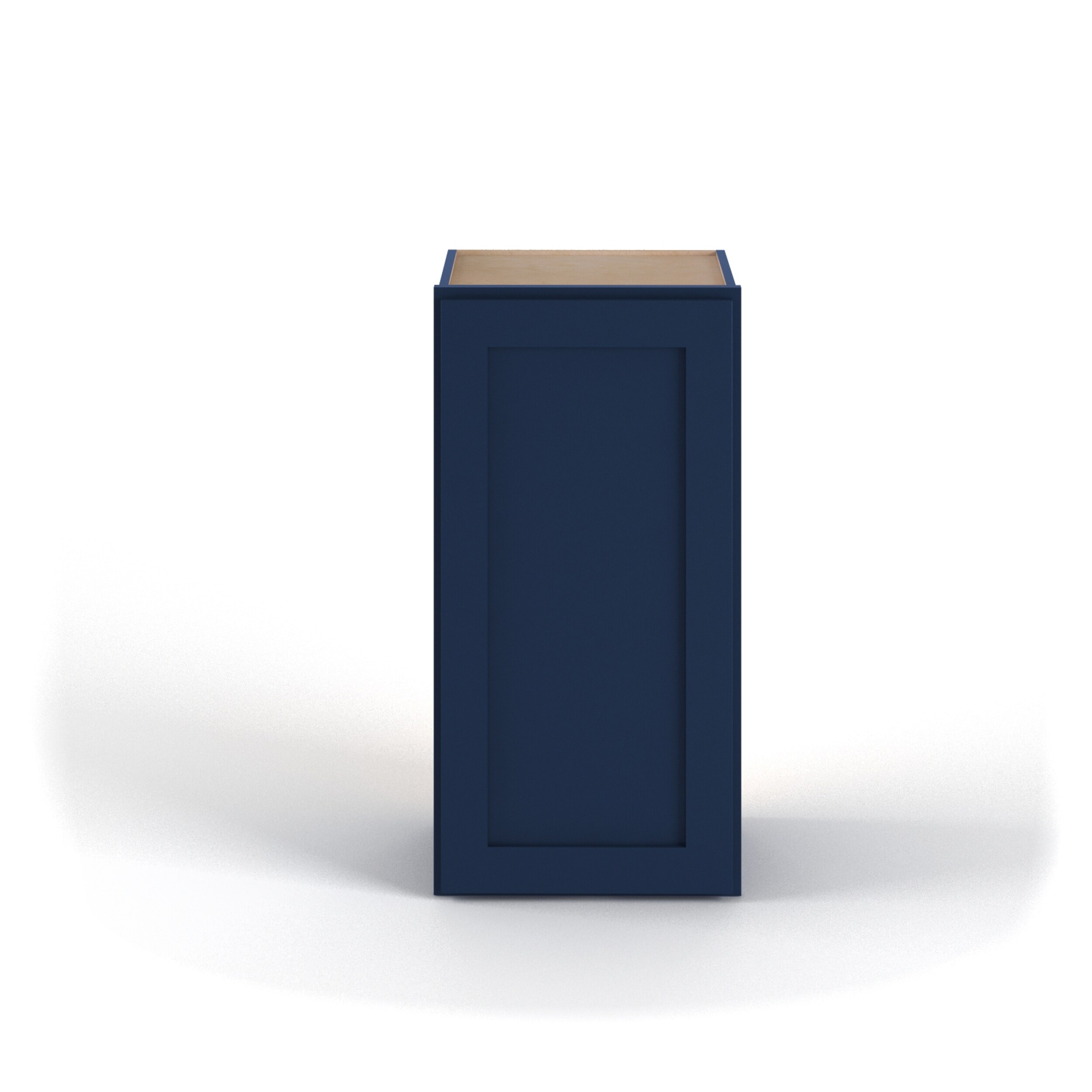 Valleywood Cabinetry 18-in W x 42-in H x 12-in D Marine Blue Birch Wall Ready To Assemble Plywood Cabinet (Flat Panel Shaker Door Style)