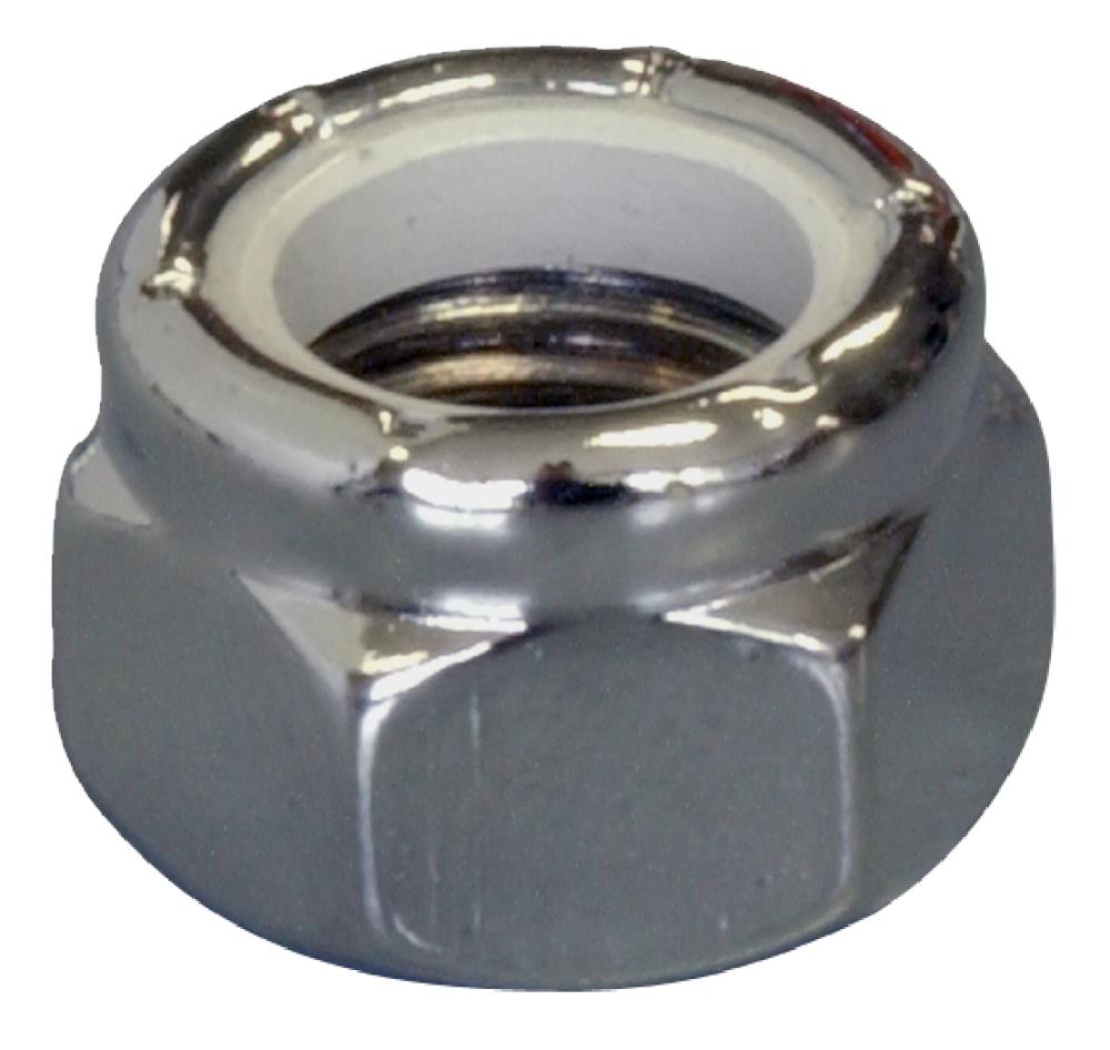 Hillman 943904 3 Count 5/16-in Chrome Standard (SAE) Nylon Insert Lock Nut