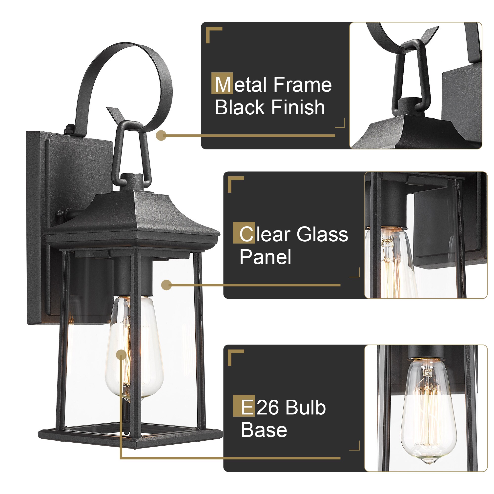 LTMATE LSWLA1301-MBKDM Outdoor-Wall-Lighting - View #5