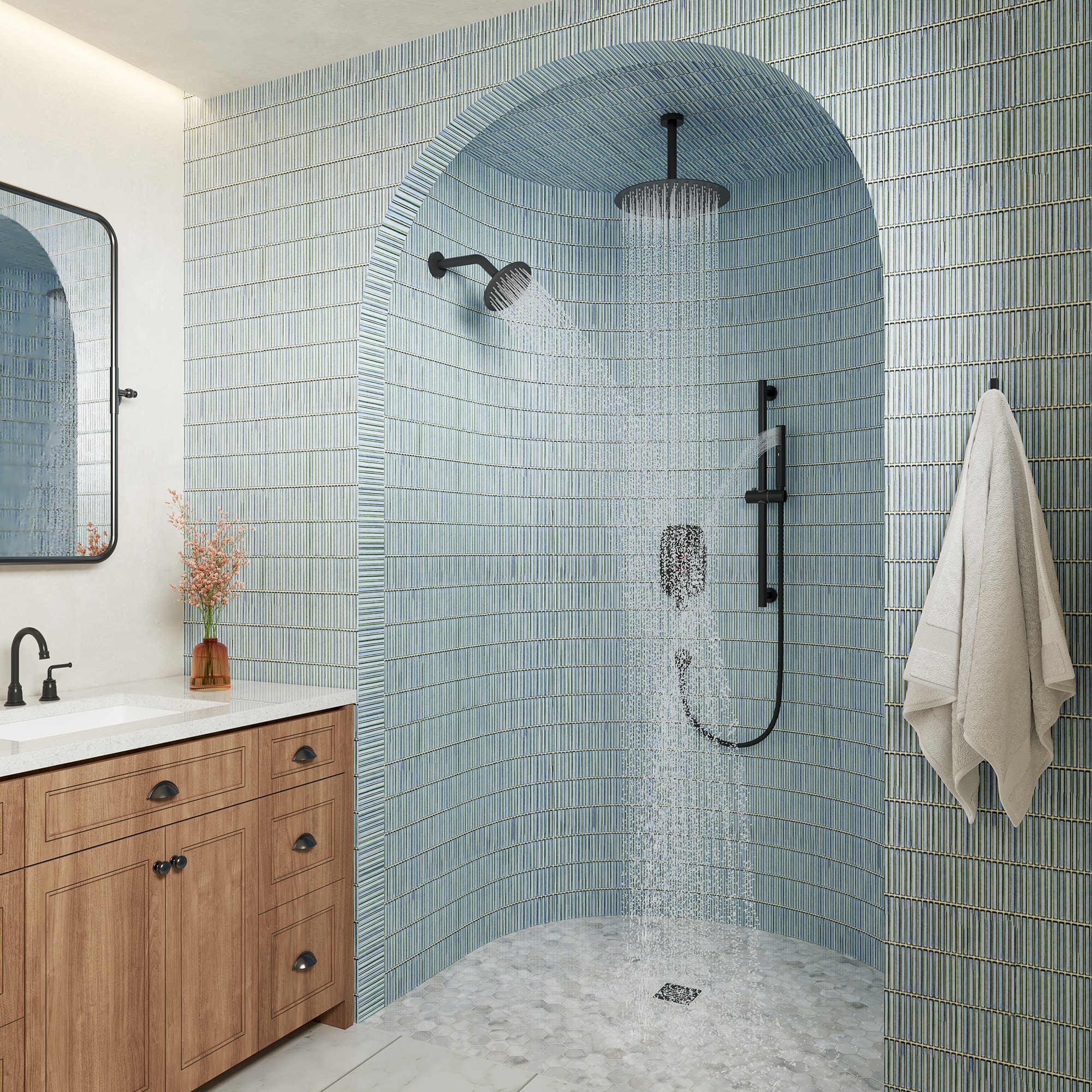 CASAINC M6340-A-10-BN Showerhead-Bar-Panels - View #4