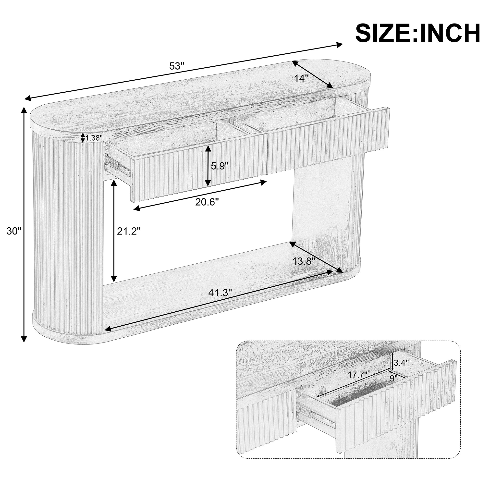 Horizons Prime LJW100217 Console-Sofa-Tables - View #4