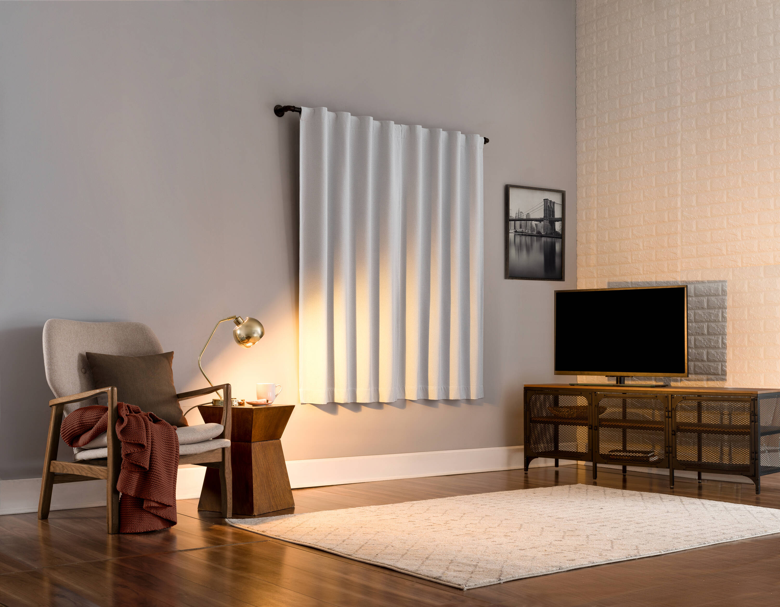 Sun Zero QUINBY 74X63 PEARL curtains - View #6