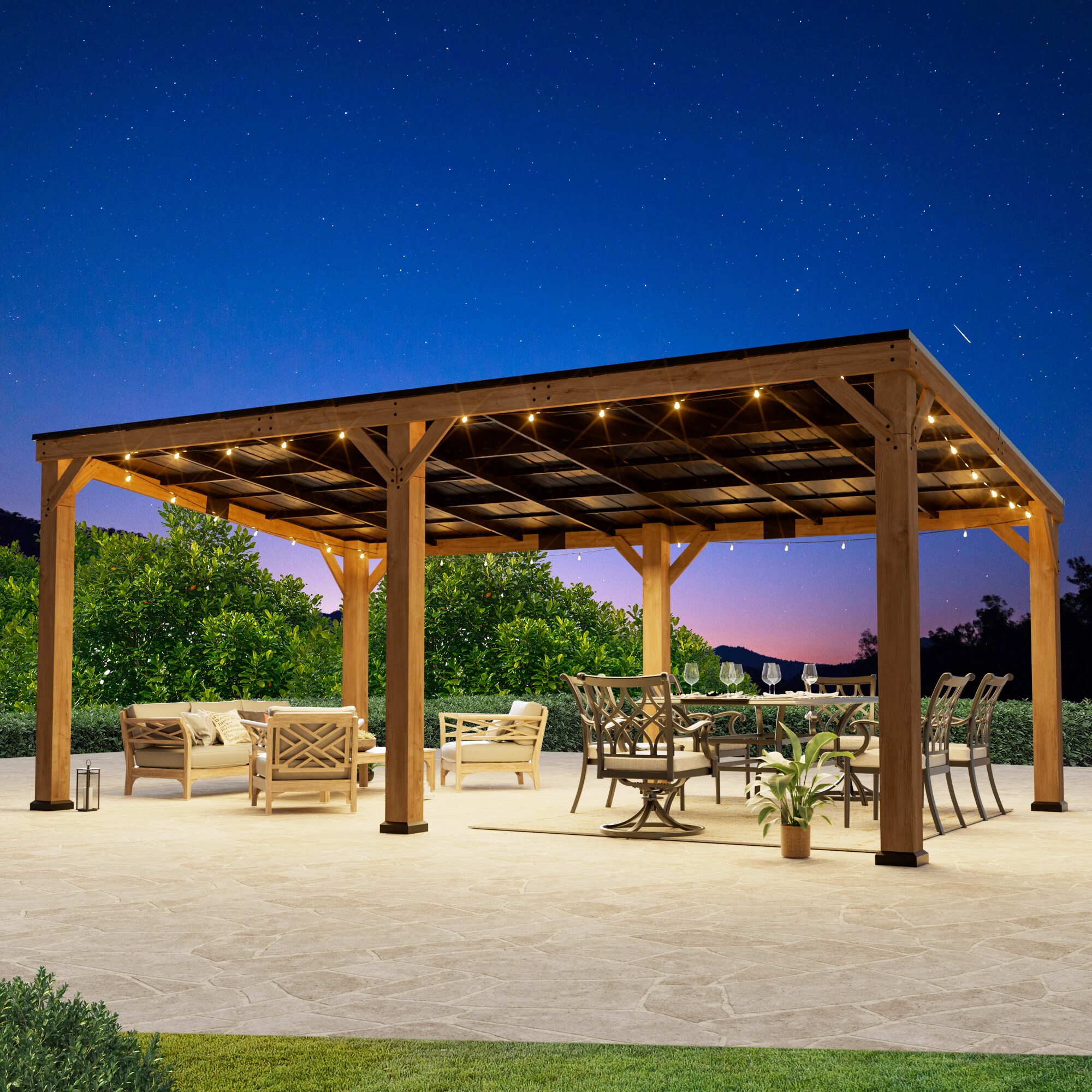 ELEVATE OUTDOORS IG10600119-1220 Wood-Resin-Gazebos - View #2